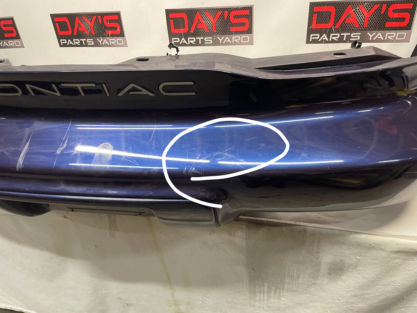 2000 Pontiac Firebird Formula Rear Bumper Cover OEM - Day's Parts Yard