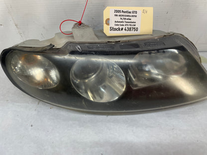 2005 Pontiac GTO RH Passenger Headlight Head Light Lamp OEM