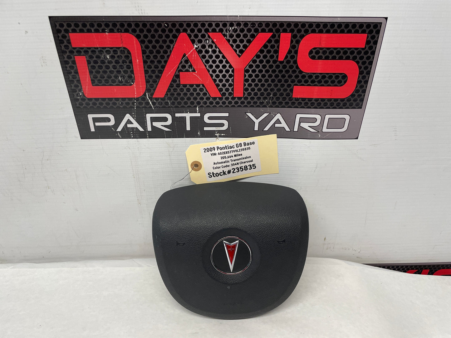2009 Pontiac G8 Base Steering Wheel Airbag Air Bag OEM - Day's Parts Yard