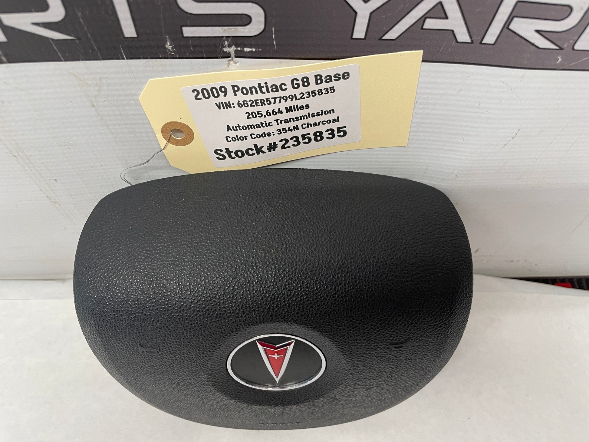 2009 Pontiac G8 Base Steering Wheel Airbag Air Bag OEM - Day's Parts Yard