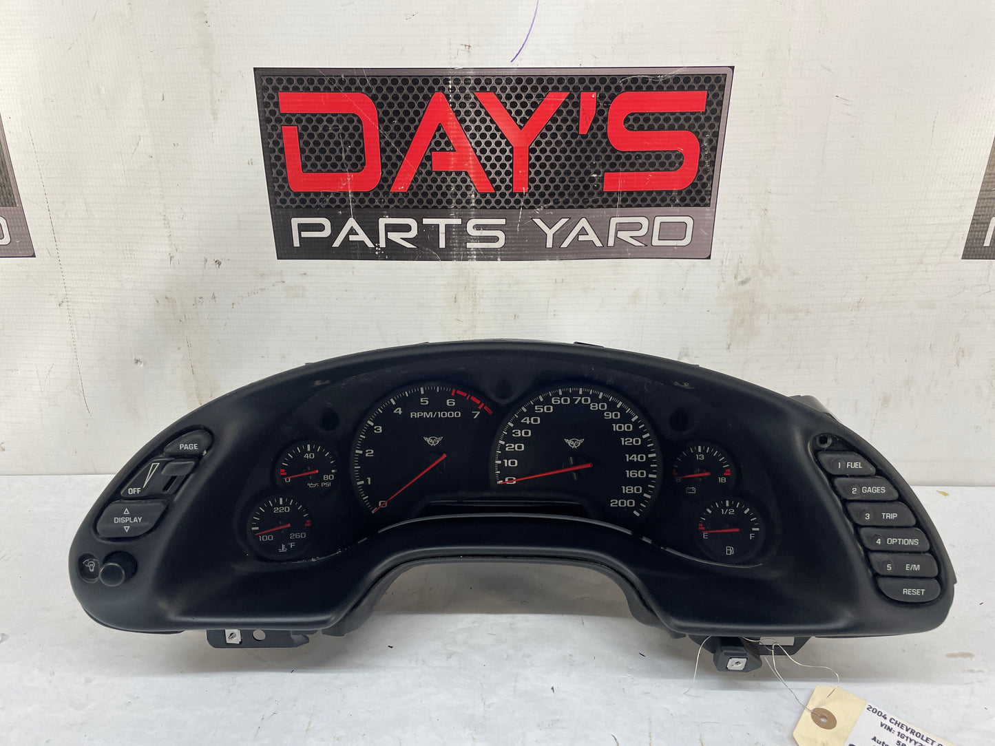 2004 Chevy C5 Corvette Instrument Speedometer Gauge Cluster OEM - Day's Parts Yard