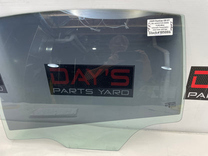 2009 Pontiac G8 GT Rear LH Driver Door Window Glass OEM - Day's Parts Yard