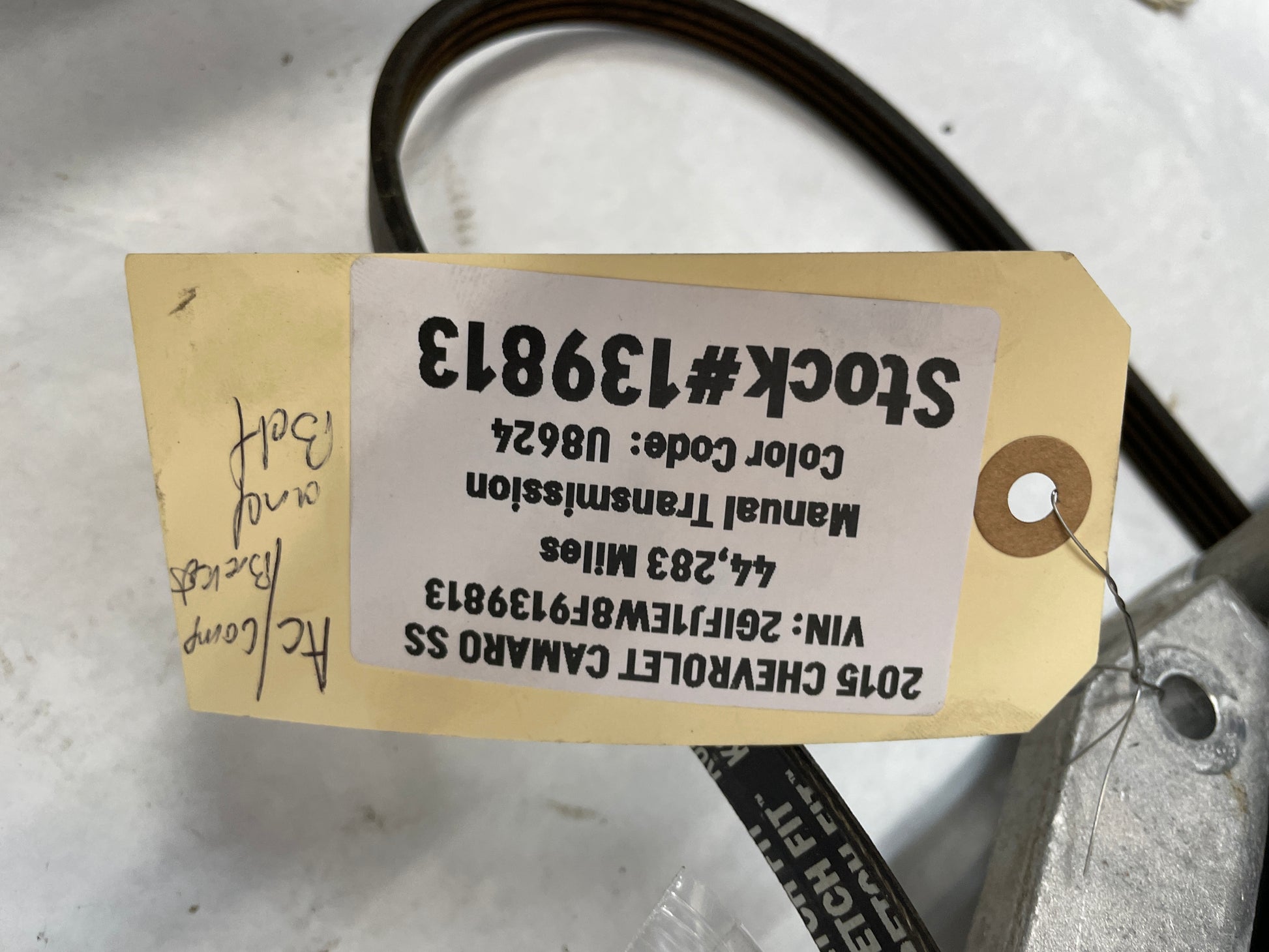 2012 Chevy Camaro ZL1 AC A/C Air Conditioner Compressor & Bracket OEM - Day's Parts Yard