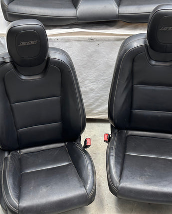 2015 Chevy Camaro SS 1LE Seats Front and Rear Black Leather OEM