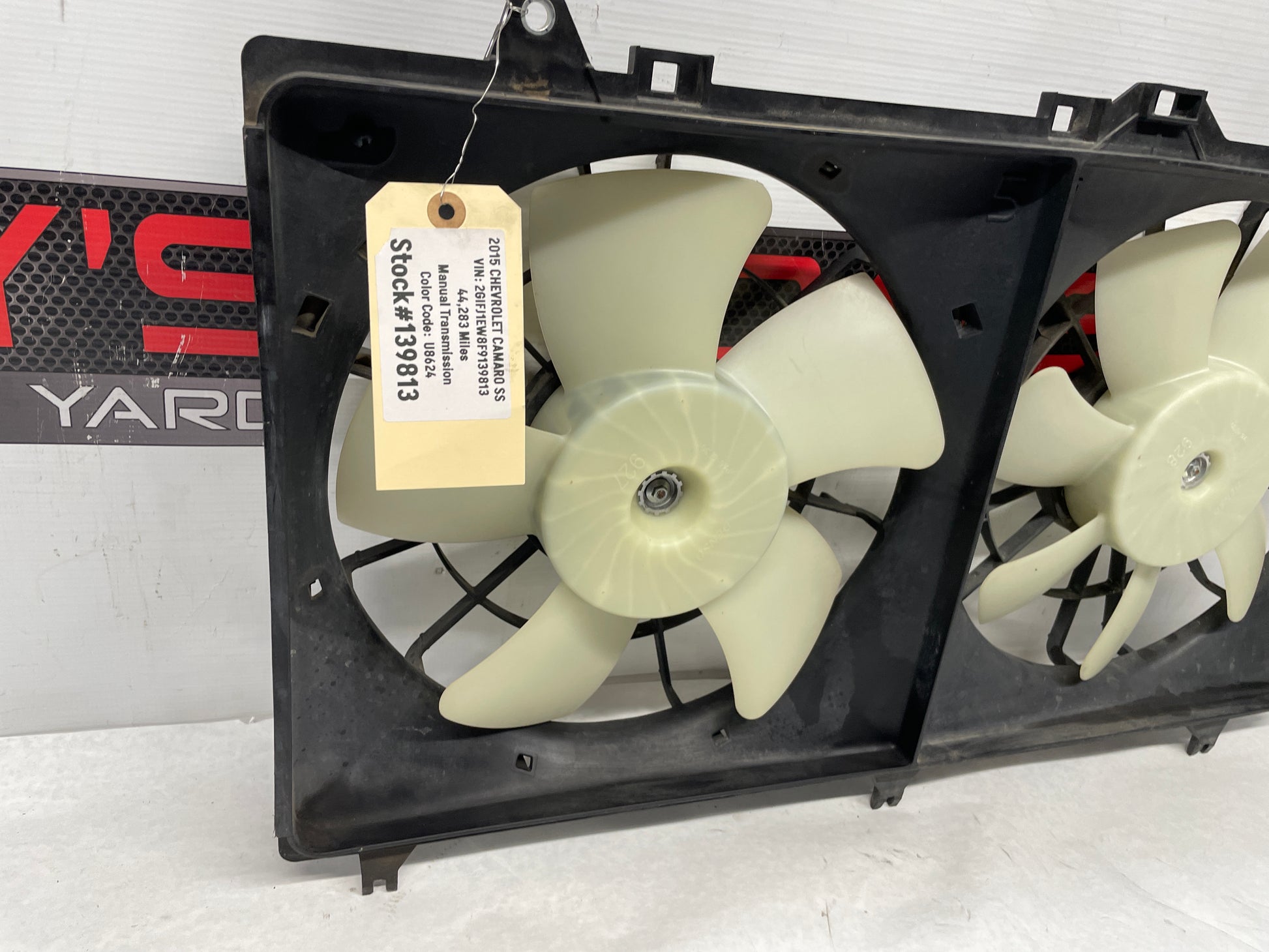 2012 Chevy Camaro ZL1 Radiator Duel Dual Electric Coolant Cooling Fan OEM - Day's Parts Yard
