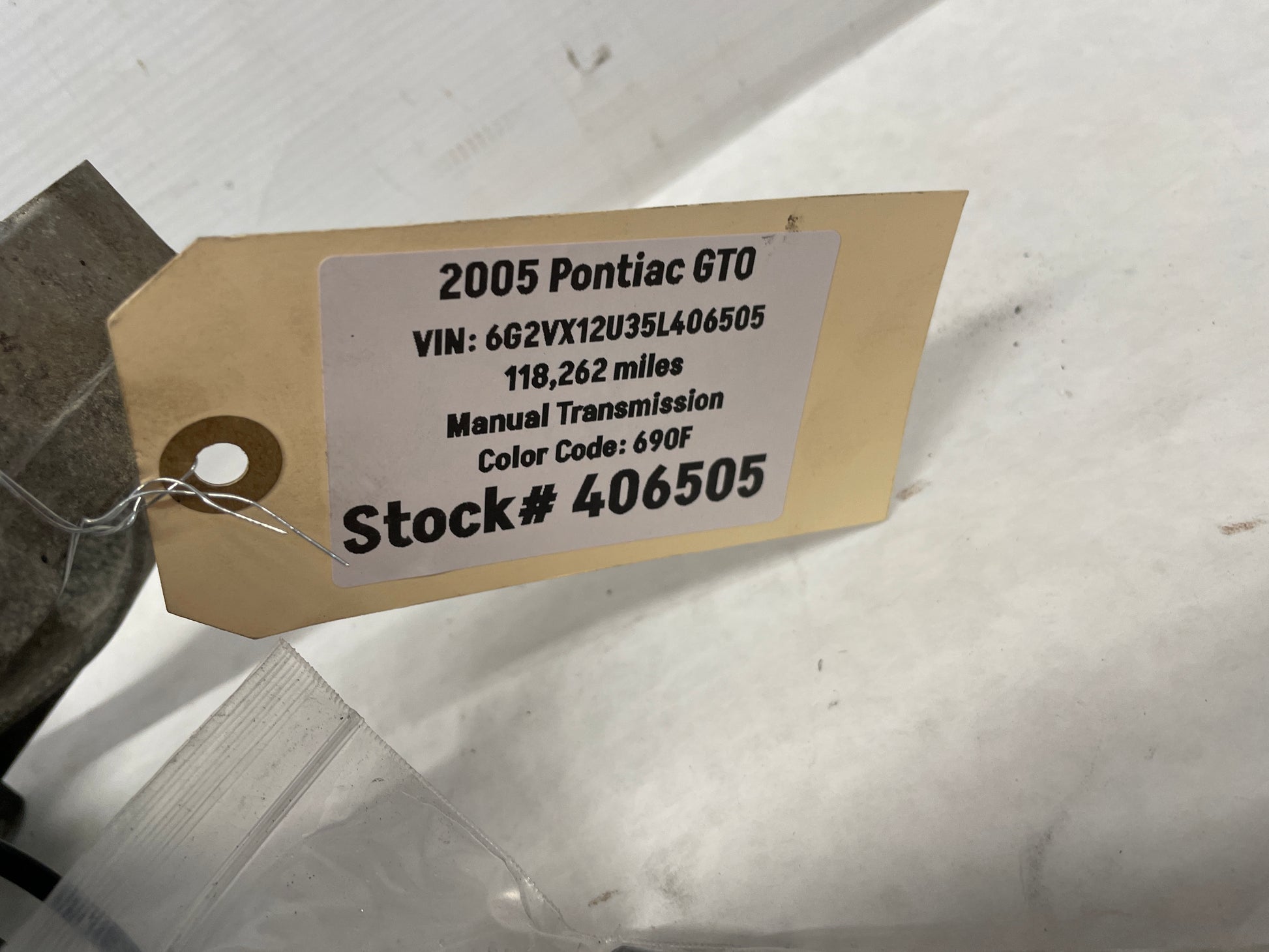 2005 Pontiac GTO AC A/C Air Conditioner Compressor Bracket Mount OEM - Day's Parts Yard