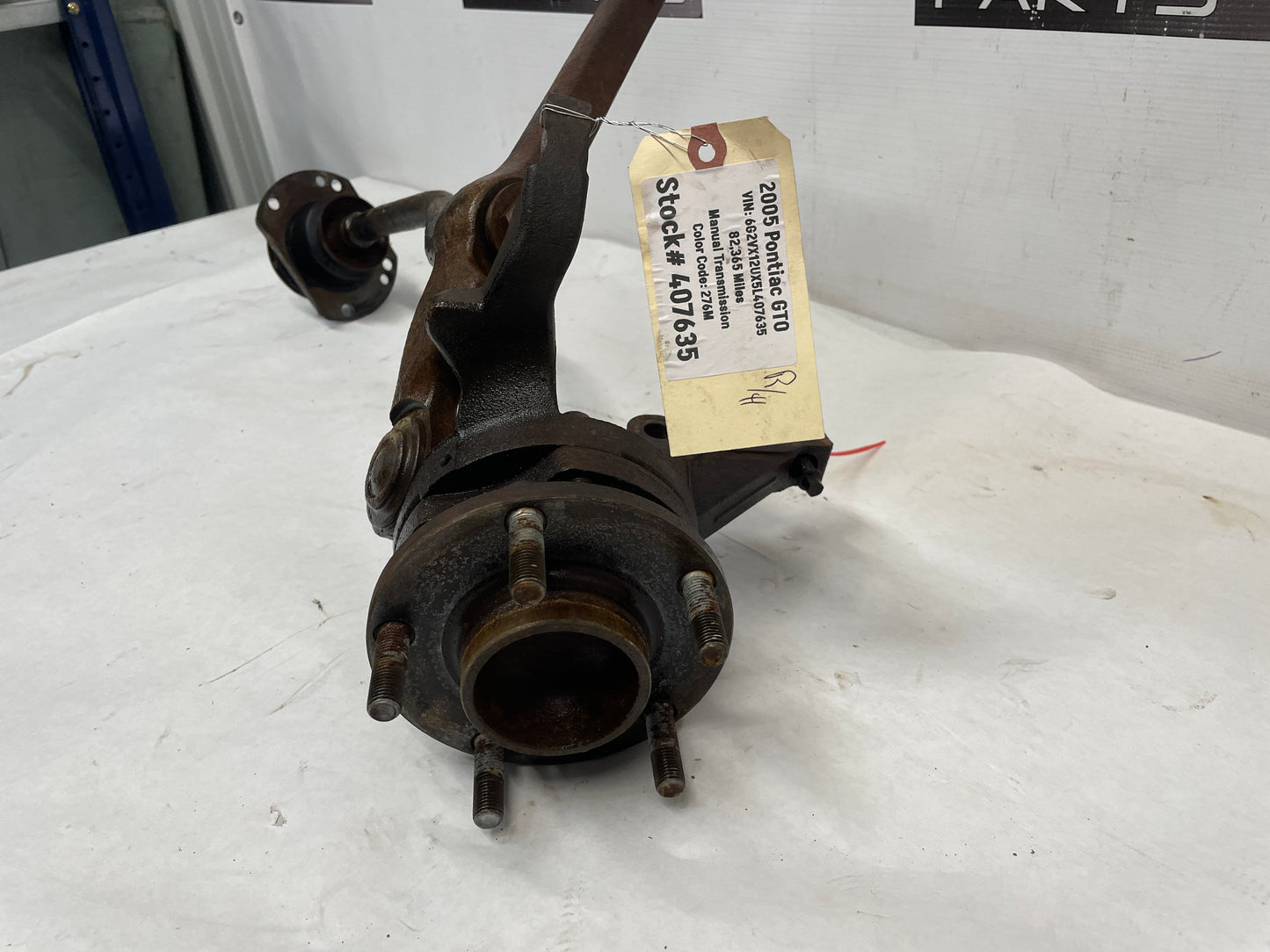2005 Pontiac GTO RH Passenger Front Spindle Knuckle Hub Control Arm Radius Rod OEM