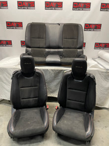 2012 Chevy Camaro ZL1 Seats Front and Rears Black Leather Suede OEM - Day's Parts Yard