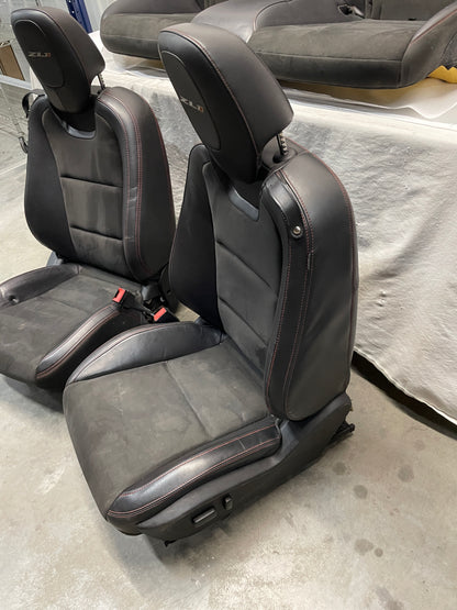 2012 Chevy Camaro ZL1 Seats Front and Rears Black Leather Suede OEM - Day's Parts Yard