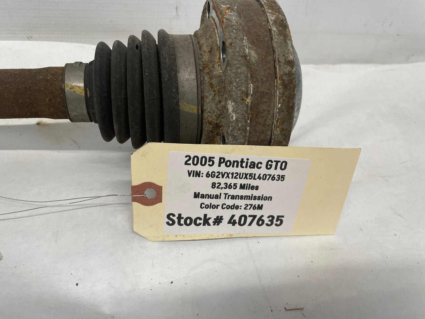 2005 Pontiac GTO LH Driver Rear CV Axle Half Shaft OEM