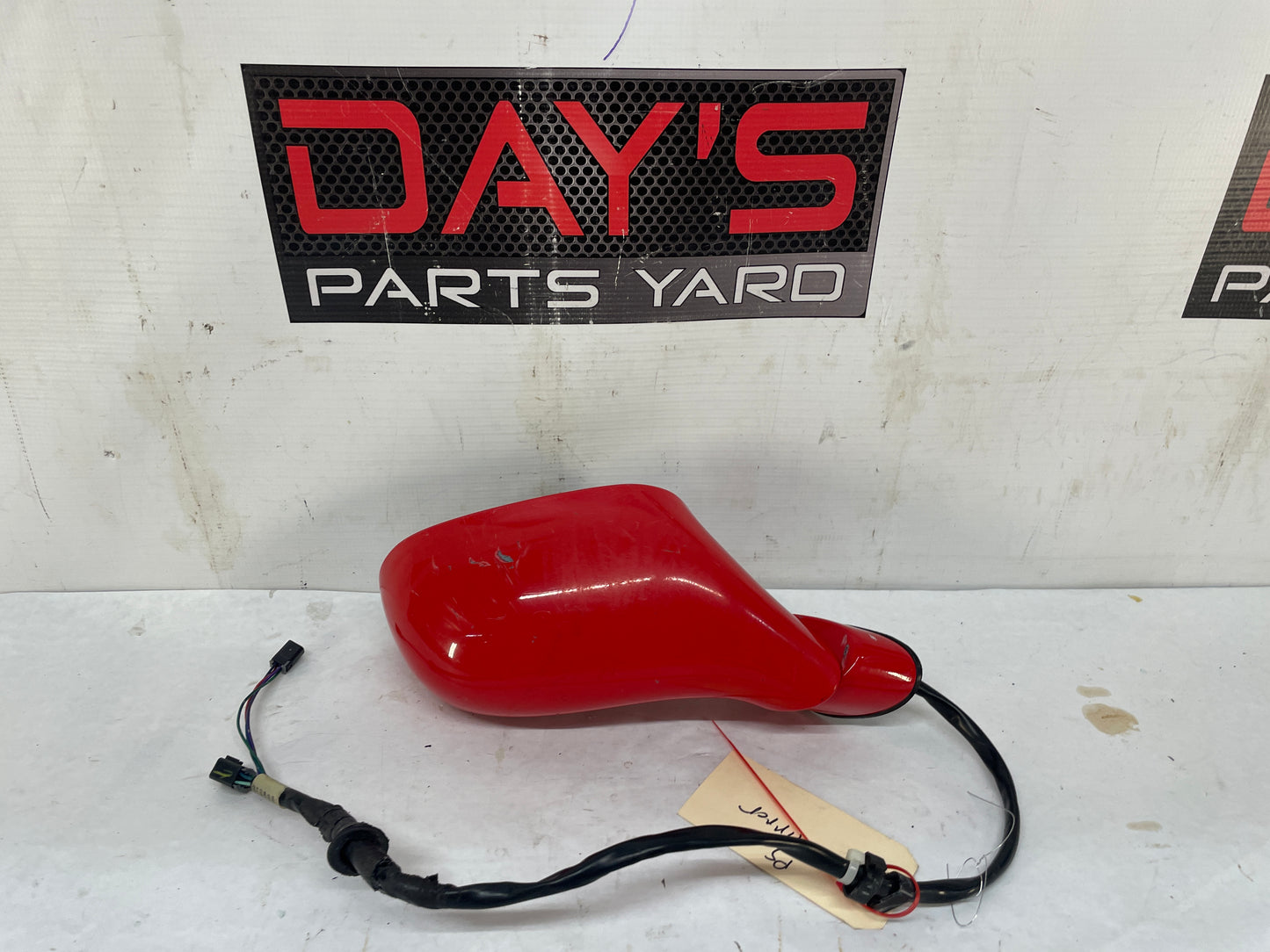 2004 Chevy C5 Corvette RH Passenger Exterior Out Side Mirror Black w/ Memory Red OEM - Day's Parts Yard