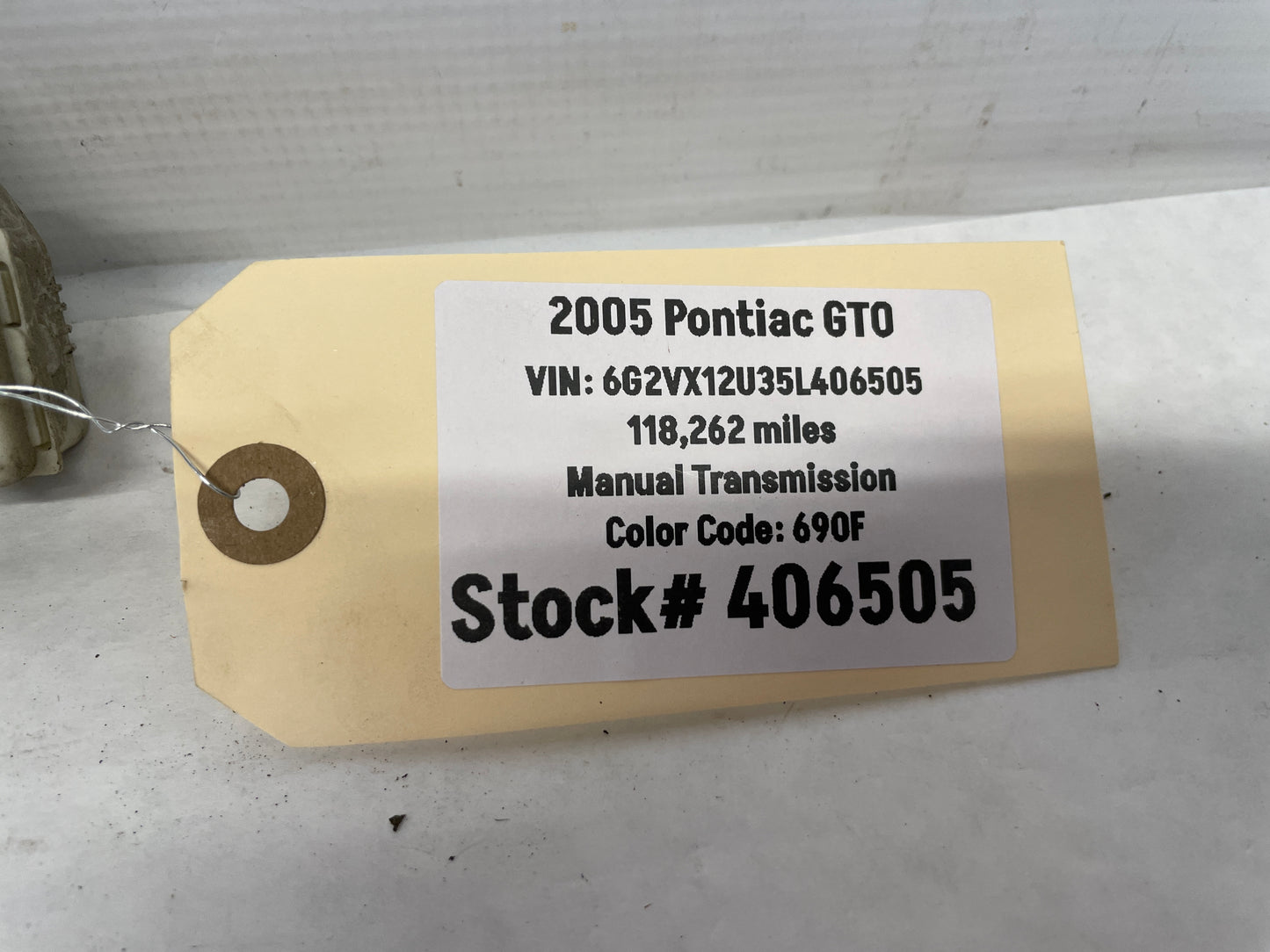 2005 Pontiac GTO Trunk Deck Lid Lock Actuator w/ Linkage OEM - Day's Parts Yard