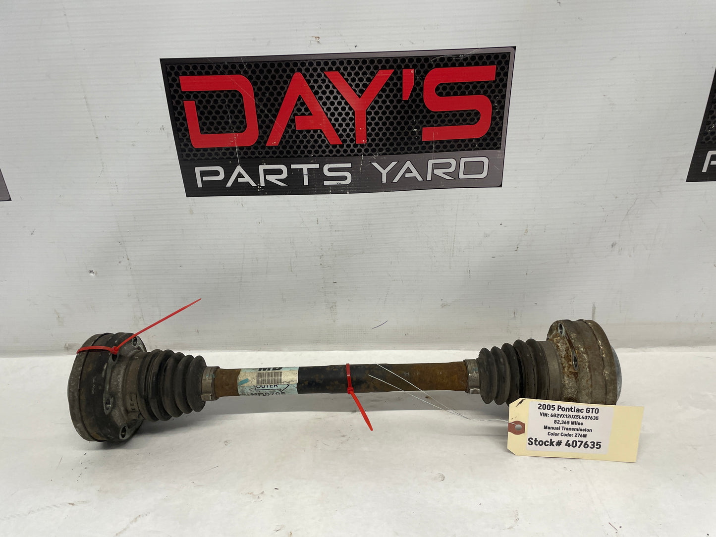 2005 Pontiac GTO RH Passenger Rear CV Axle Half Shaft OEM