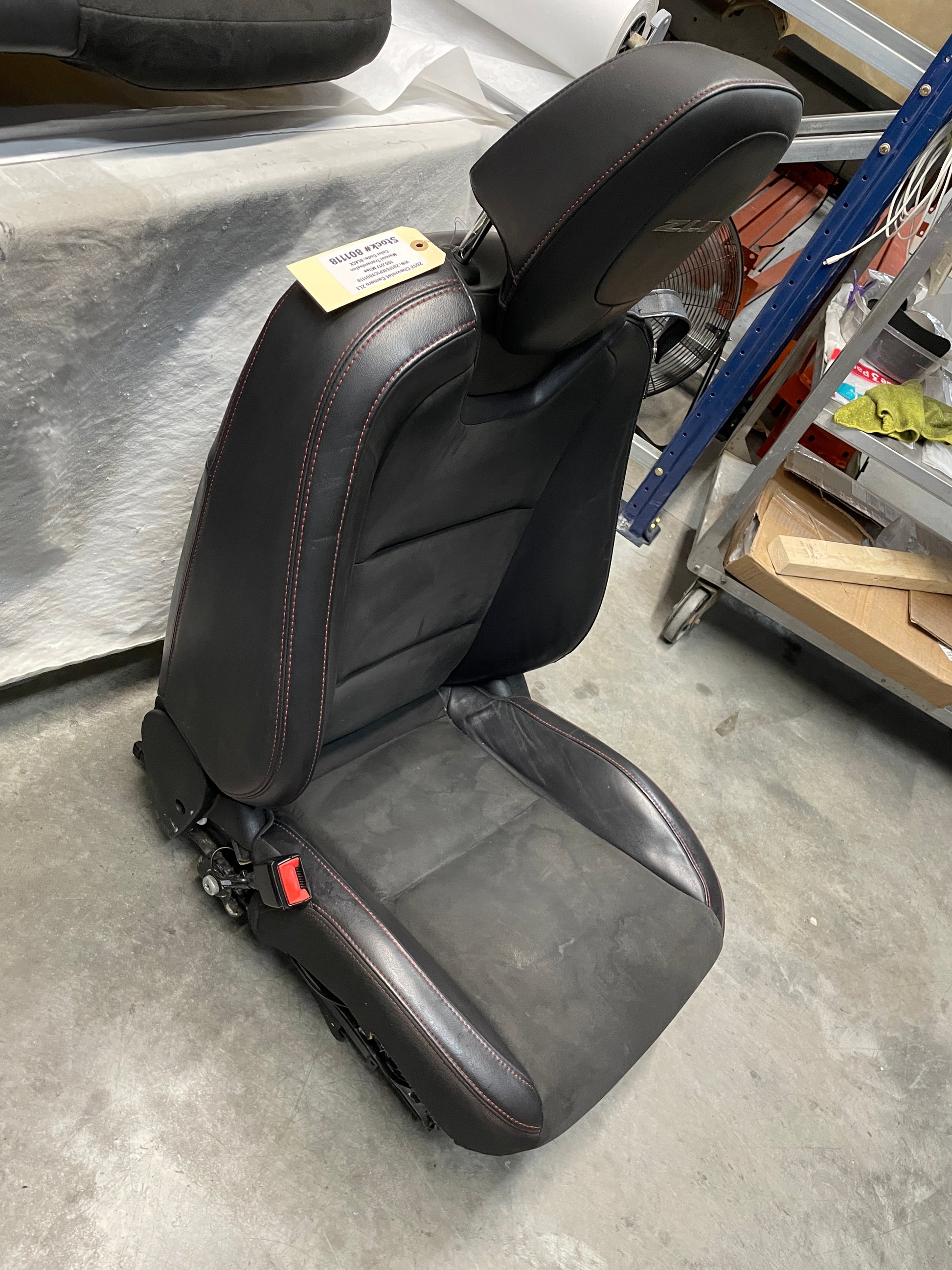 2012 Chevy Camaro ZL1 Seats Front and Rears Black Leather Suede OEM - Day's Parts Yard