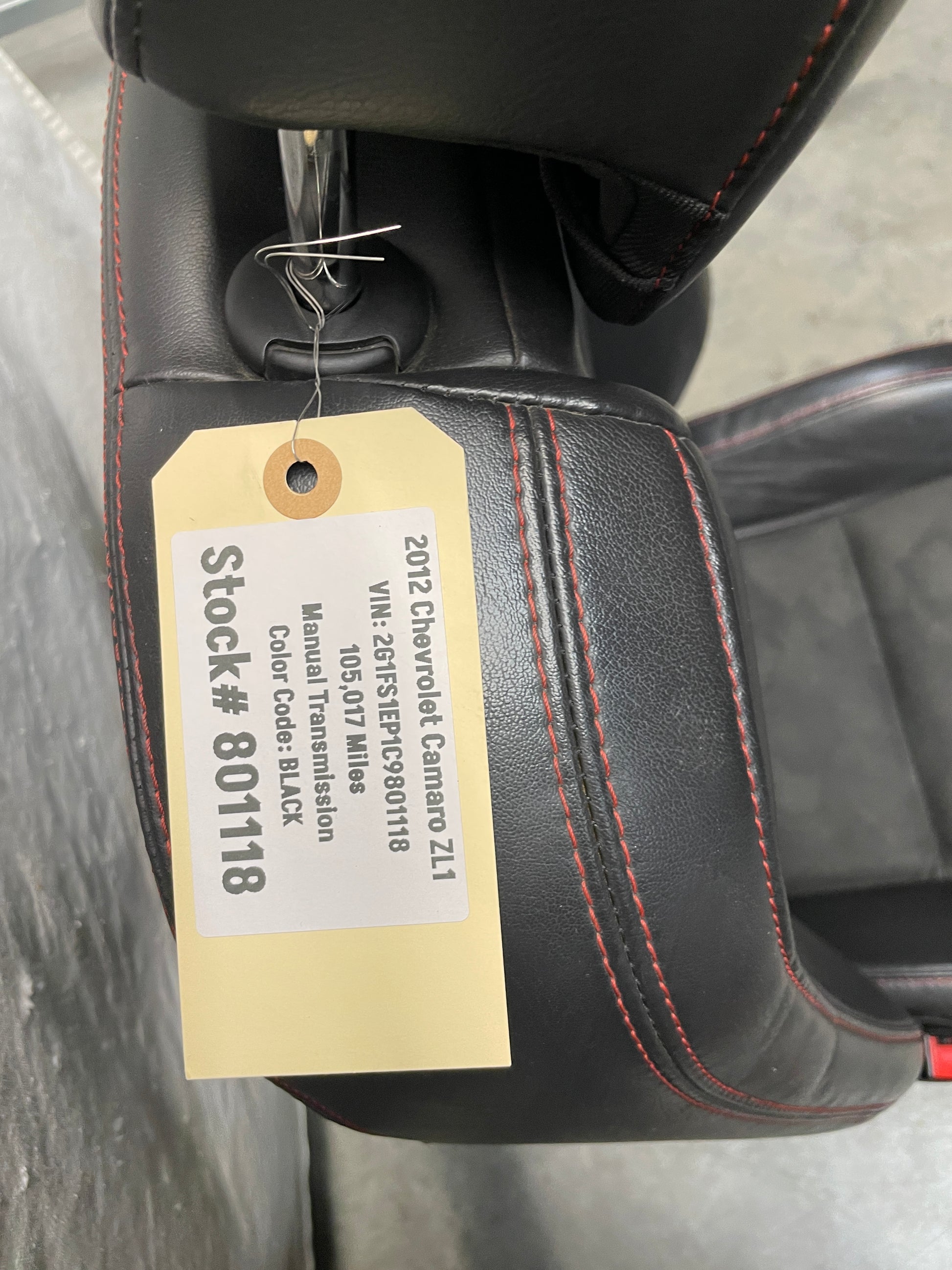 2012 Chevy Camaro ZL1 Seats Front and Rears Black Leather Suede OEM - Day's Parts Yard