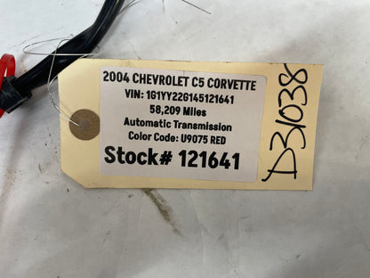 2004 Chevy C5 Corvette RH Passenger Exterior Out Side Mirror Black w/ Memory Red OEM - Day's Parts Yard