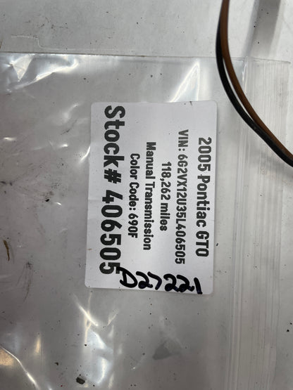 2005 Pontiac GTO License Plate Tag Light Set OEM - Day's Parts Yard