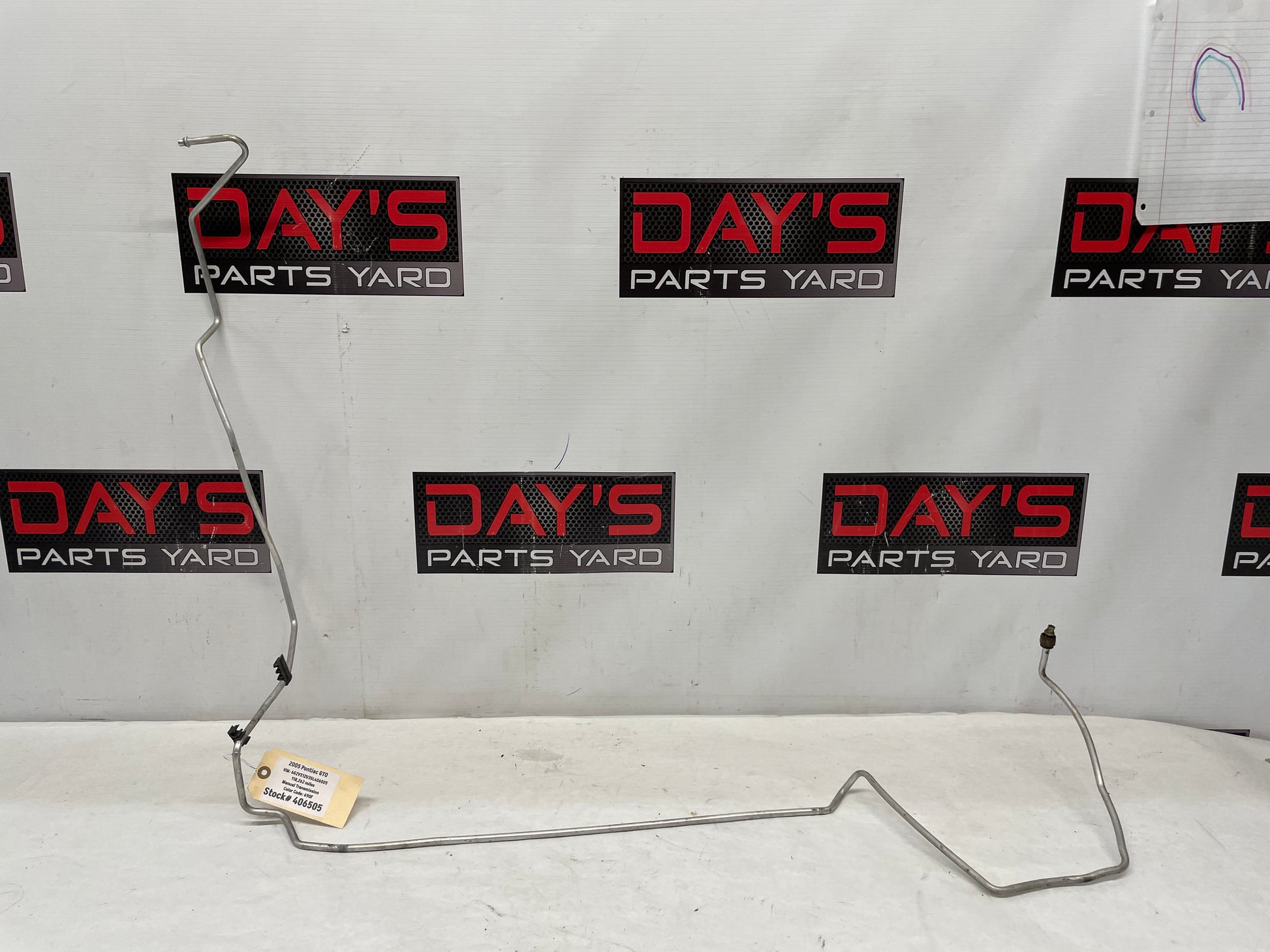 2005 Pontiac GTO AC A/C Air Conditioner Evaporator Line Hose Tube OEM - Day's Parts Yard
