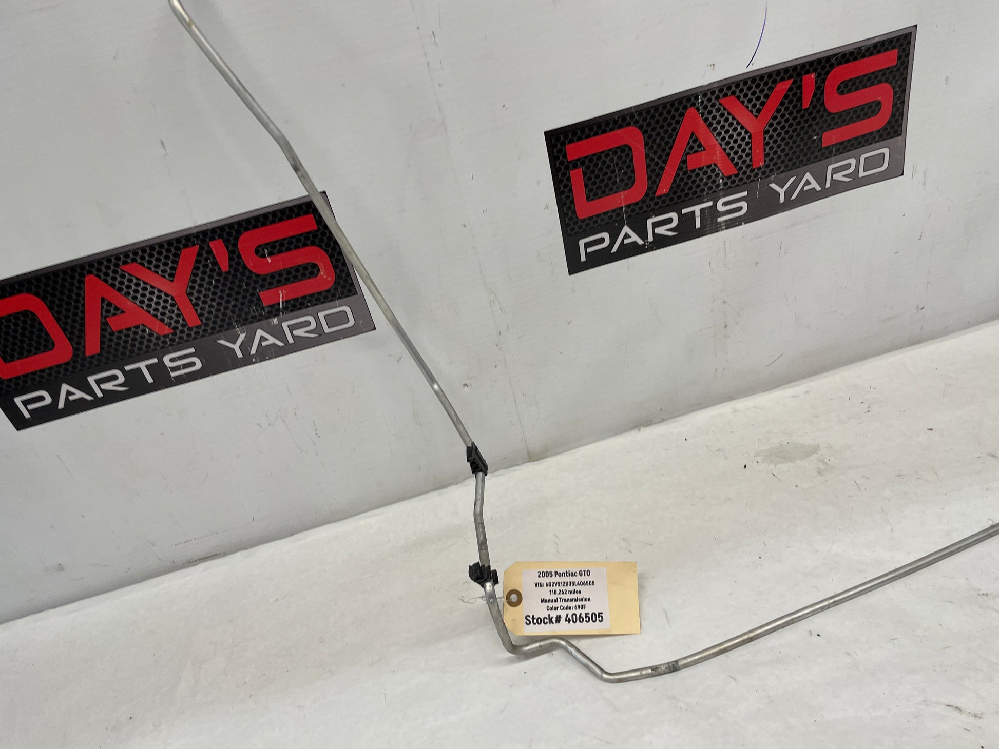 2005 Pontiac GTO AC A/C Air Conditioner Evaporator Line Hose Tube OEM - Day's Parts Yard