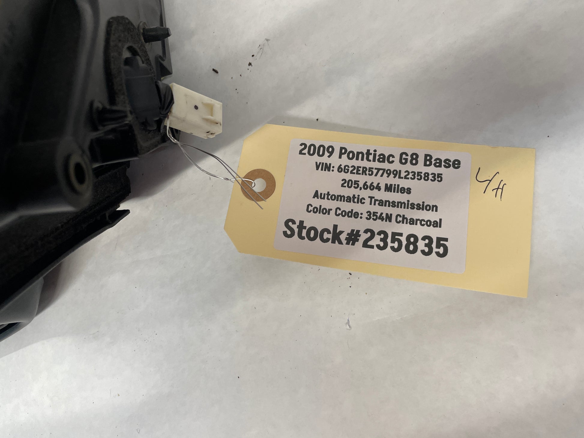 2009 Pontiac G8 Base LH Driver Exterior Mirror OEM - Day's Parts Yard