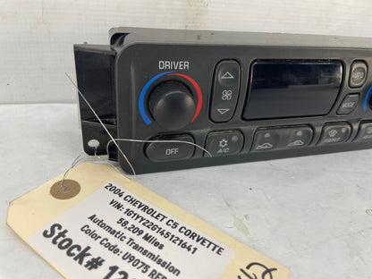 2004 Chevy C5 Corvette Dual Zone Temperature HVAC Dash Climate Control Unit Switch Panel OEM - Day's Parts Yard