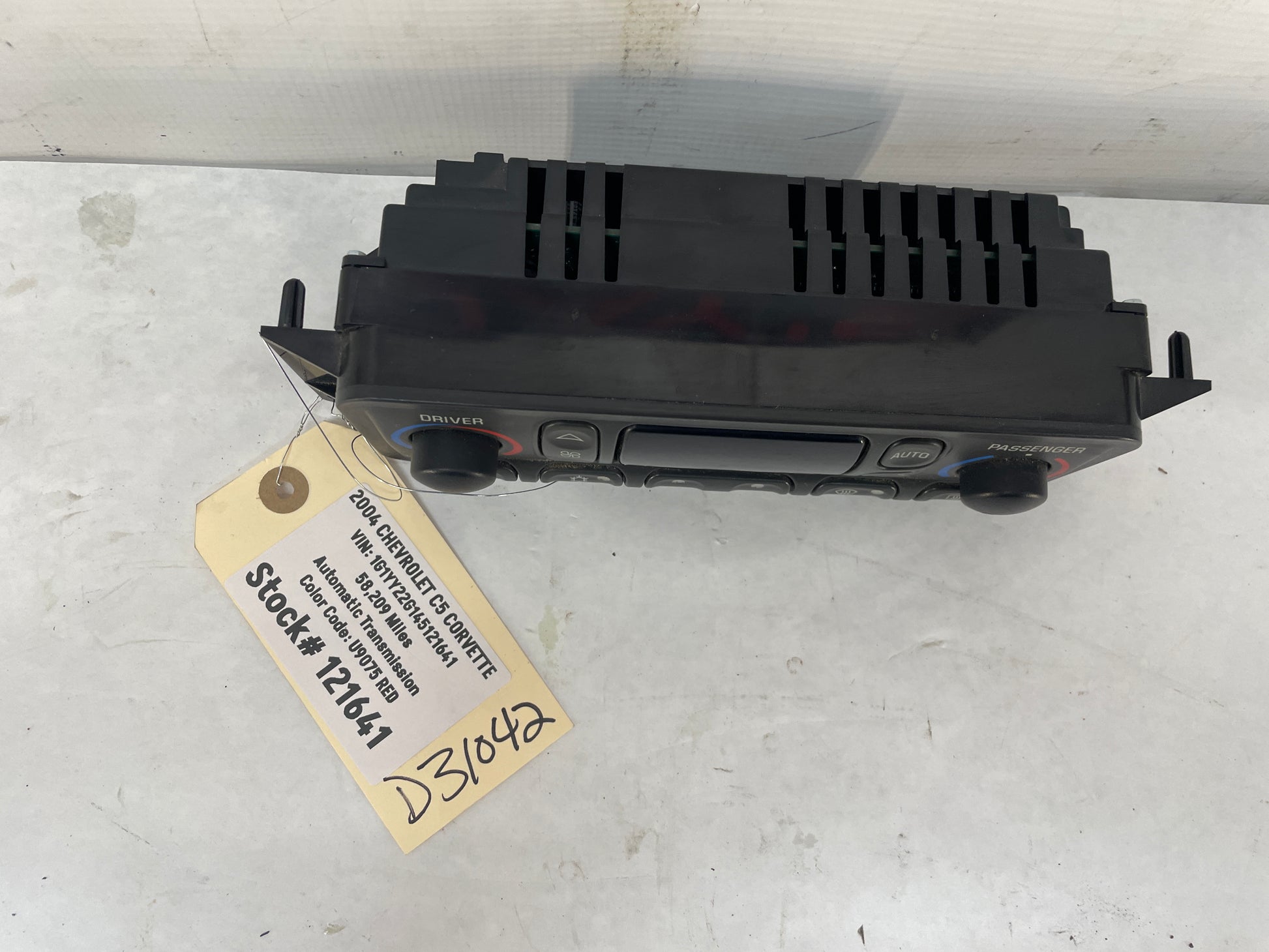 2004 Chevy C5 Corvette Dual Zone Temperature HVAC Dash Climate Control Unit Switch Panel OEM - Day's Parts Yard