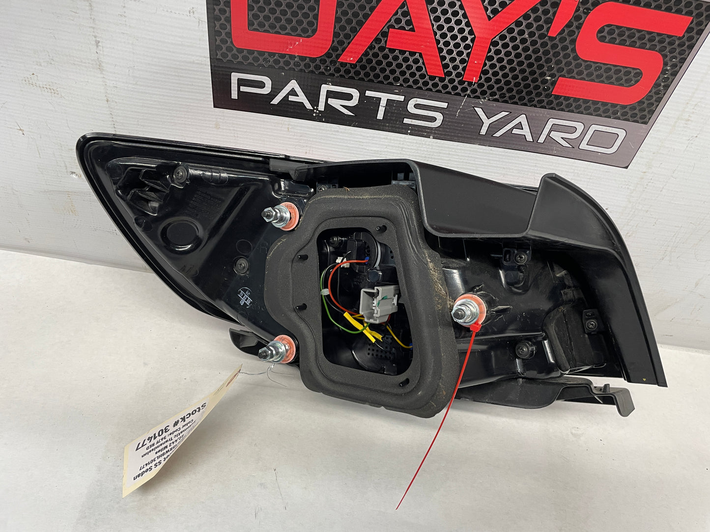 2017 Chevy SS Sedan RH Passenger Outer Tail Light Taillight Lamp OEM - Day's Parts Yard