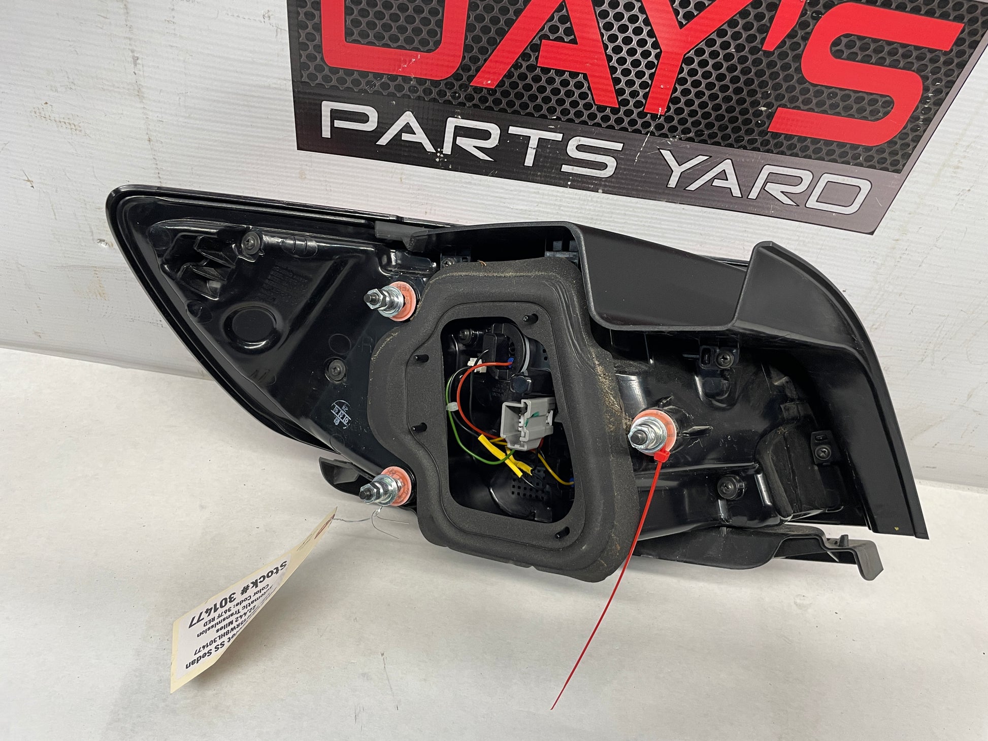 2017 Chevy SS Sedan RH Passenger Outer Tail Light Taillight Lamp OEM - Day's Parts Yard