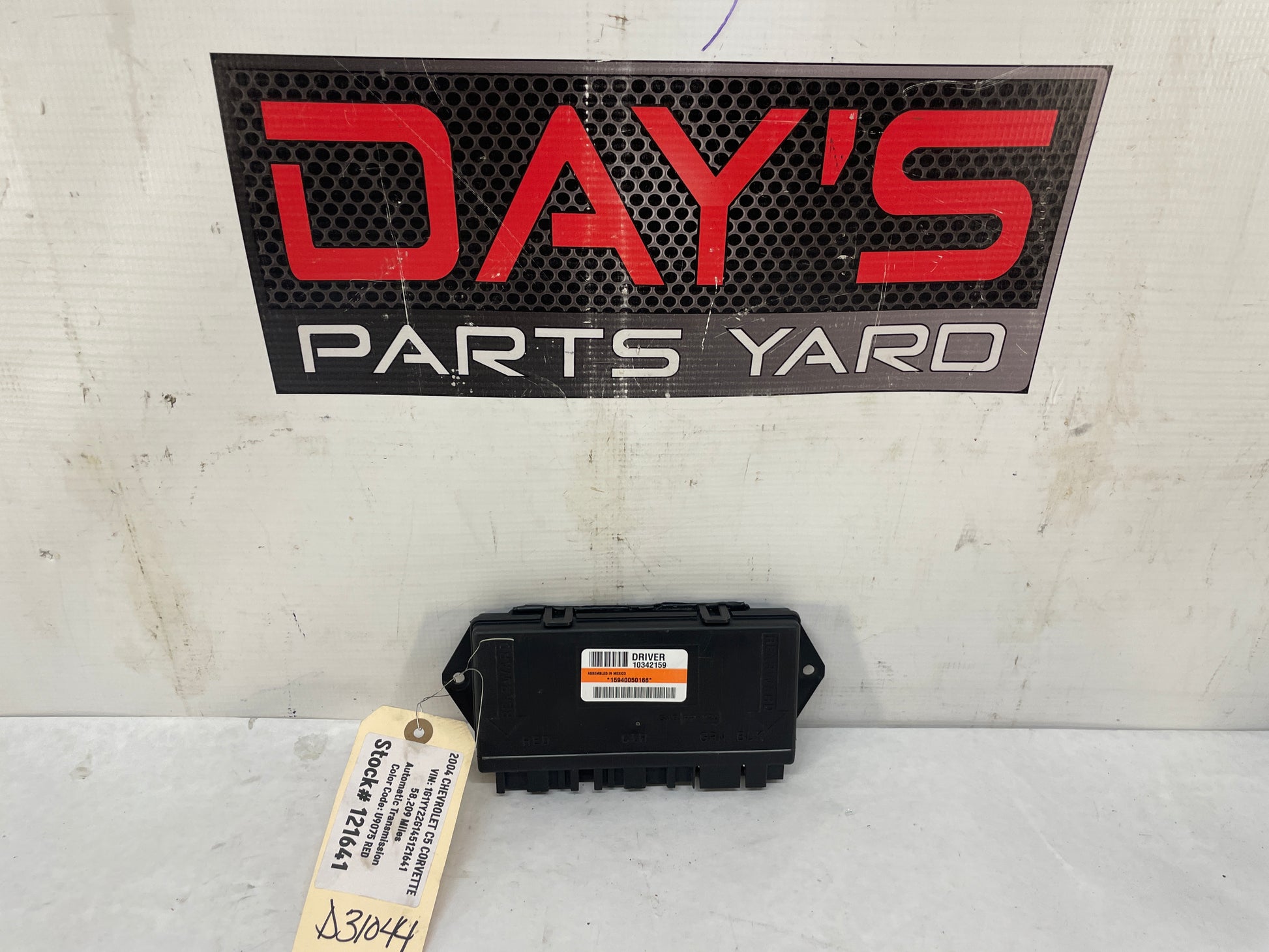 2004 Chevy C5 Corvette LH Driver Theft Locking Control Module Unit OEM - Day's Parts Yard