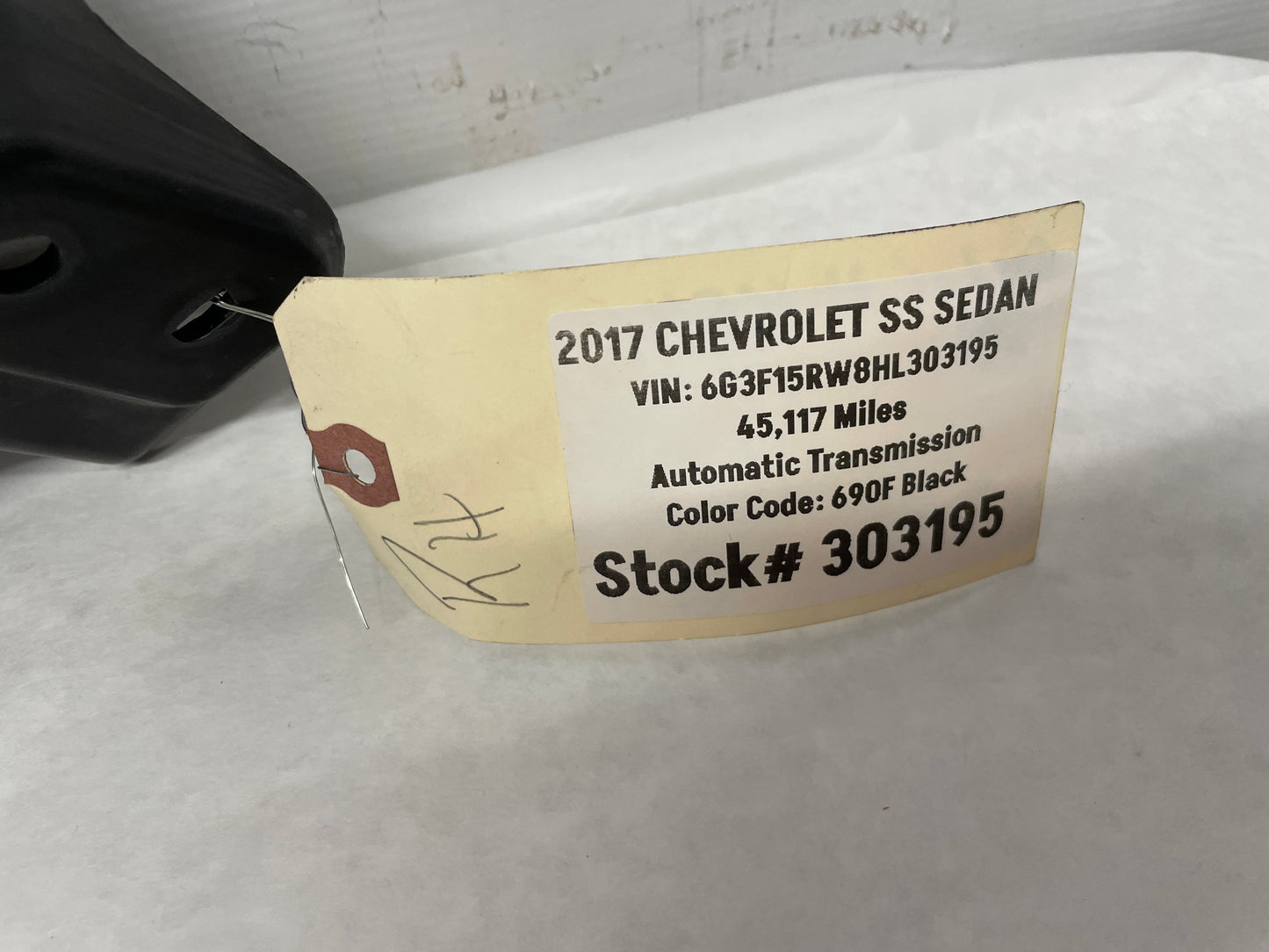 2017 Chevy SS Sedan RH Passenger Fender Bumper Bracket OEM - Day's Parts Yard