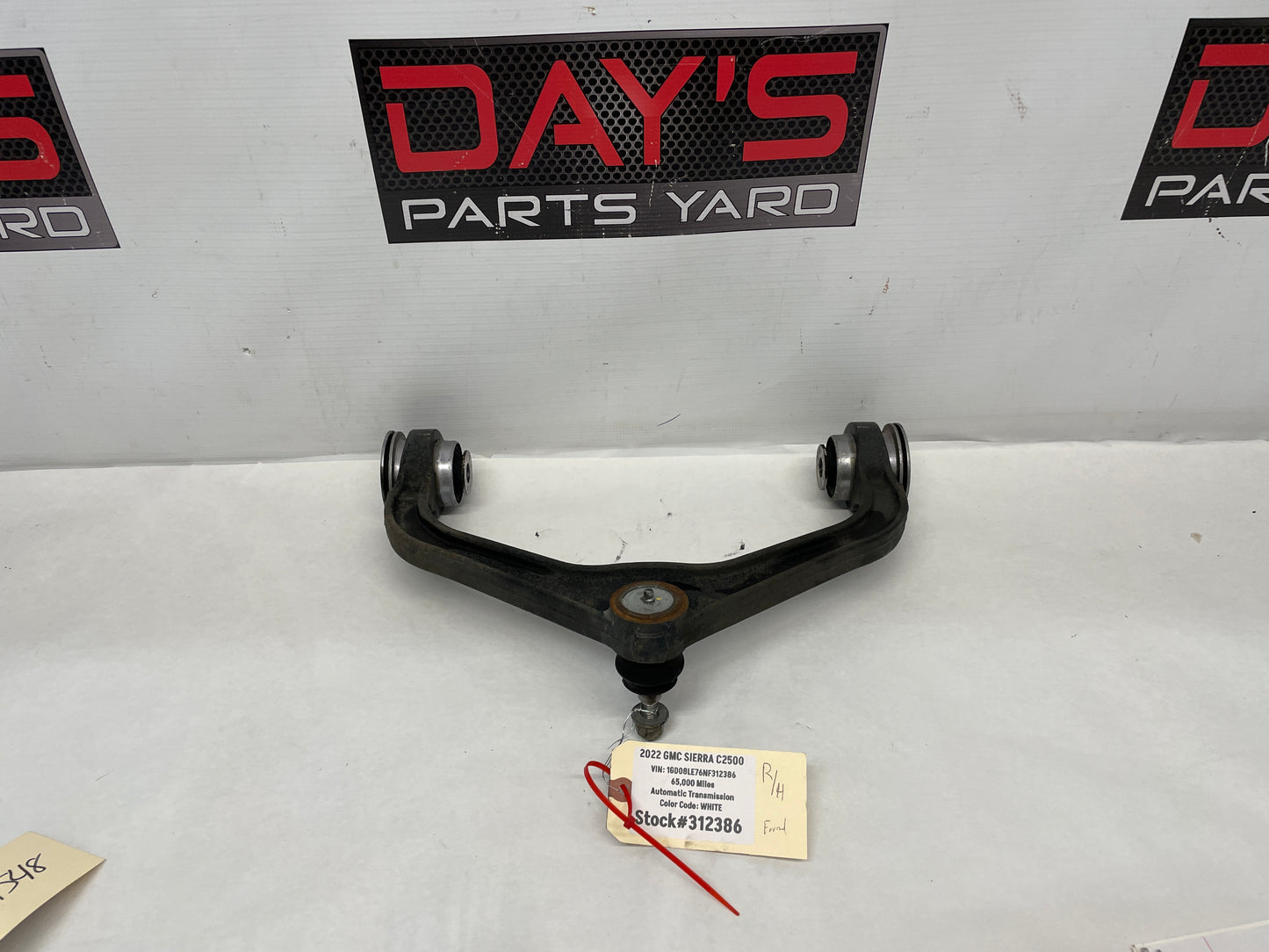 2022 GMC Sierra C2500 RH Passenger Front Upper Control Arm OEM - Day's Parts Yard