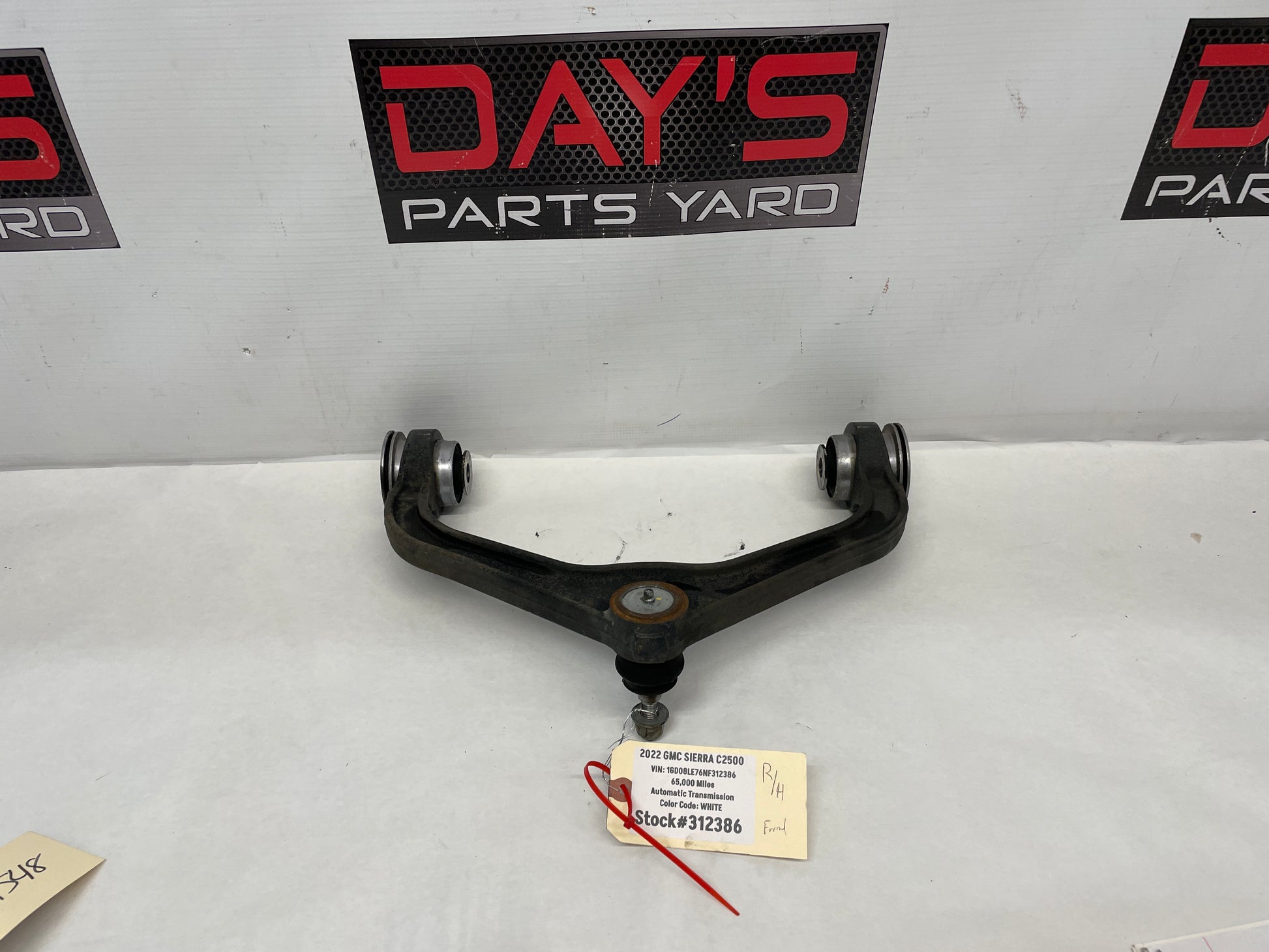 2022 GMC Sierra C2500 RH Passenger Front Upper Control Arm OEM - Day's Parts Yard