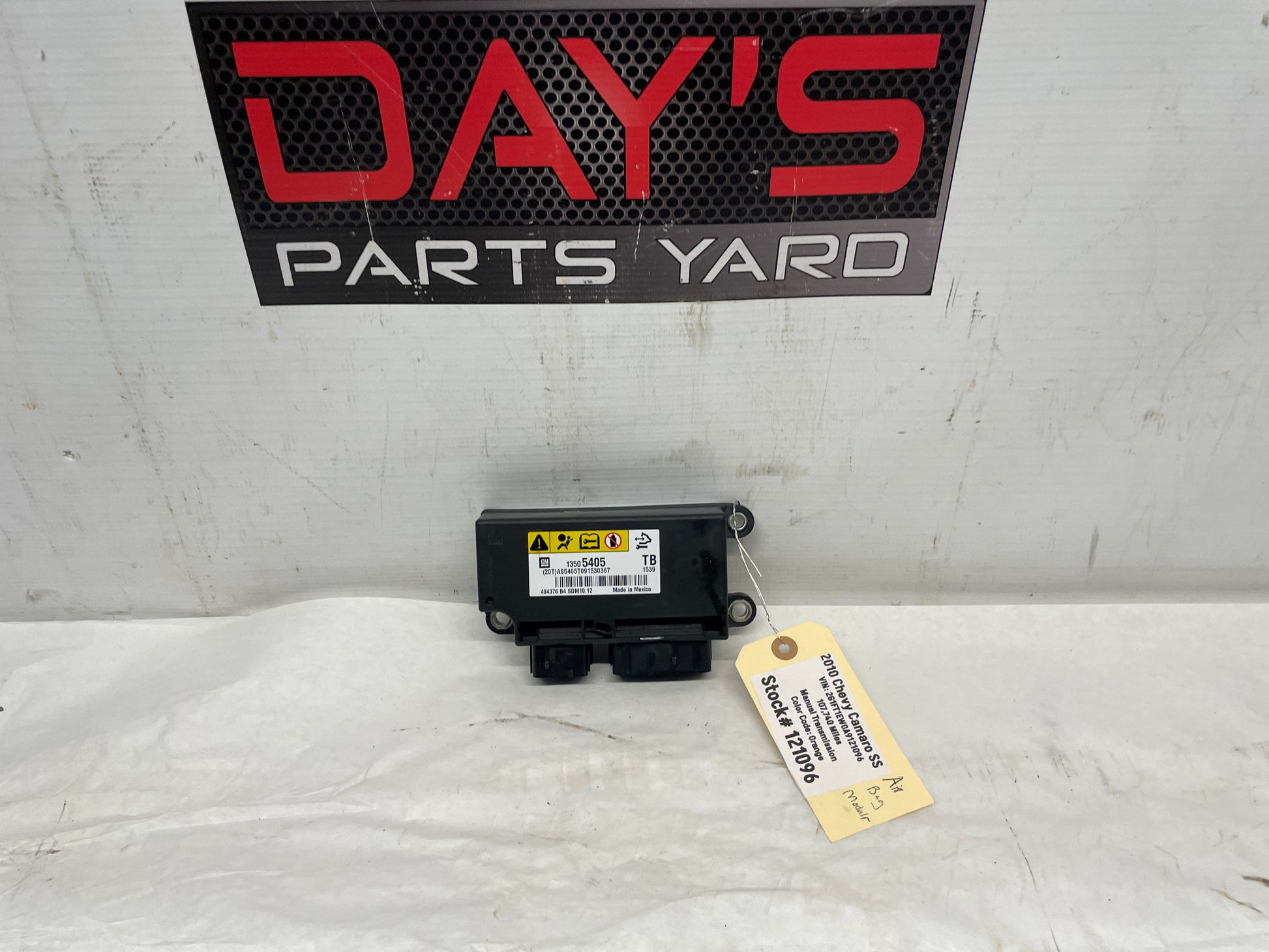 2010 Chevy Camaro SS Airbag Air Bag Control Module OEM - Day's Parts Yard