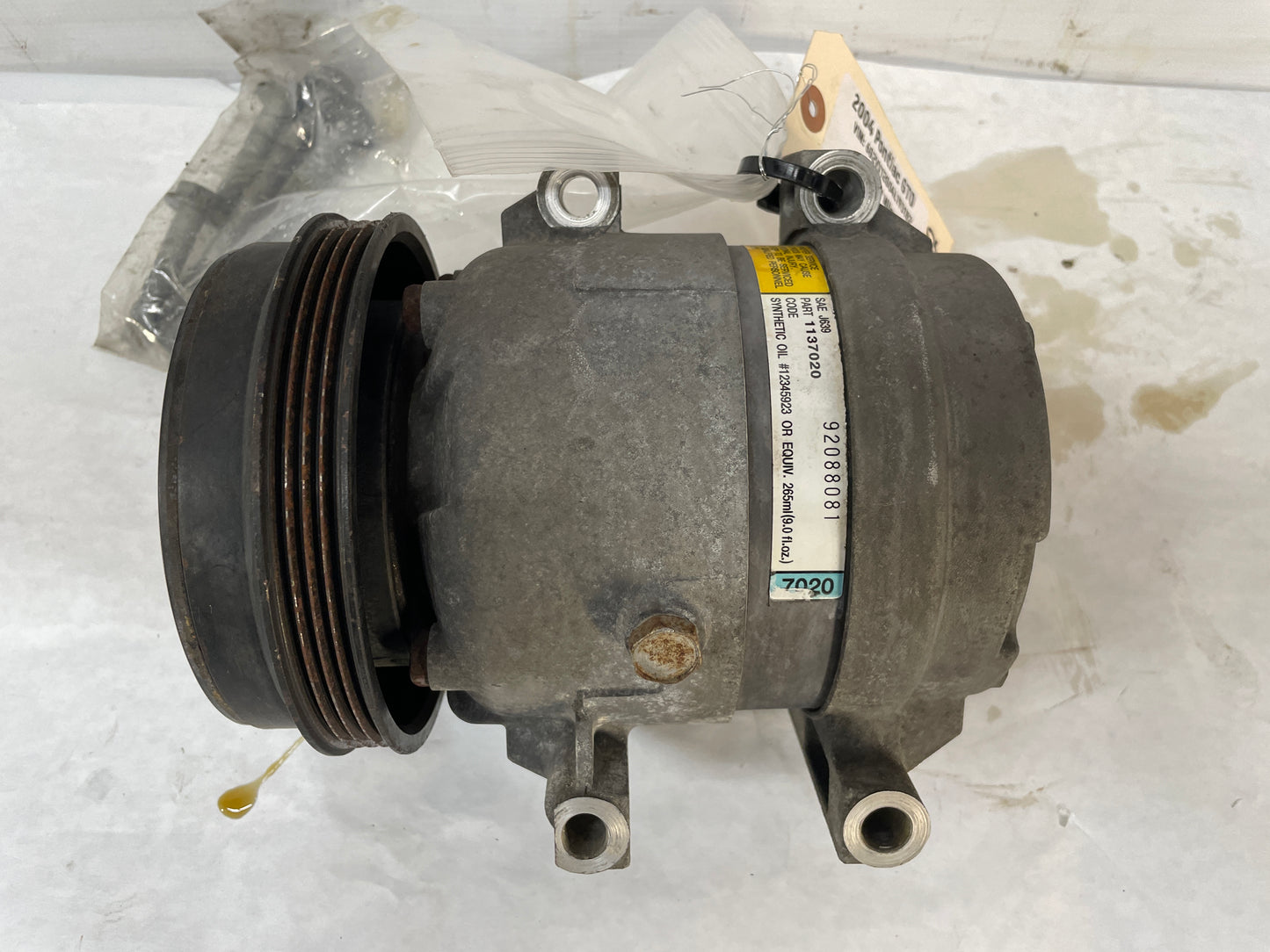 2004 Pontiac GTO AC Air Conditioner Compressor w/ Hardware OEM - Day's Parts Yard