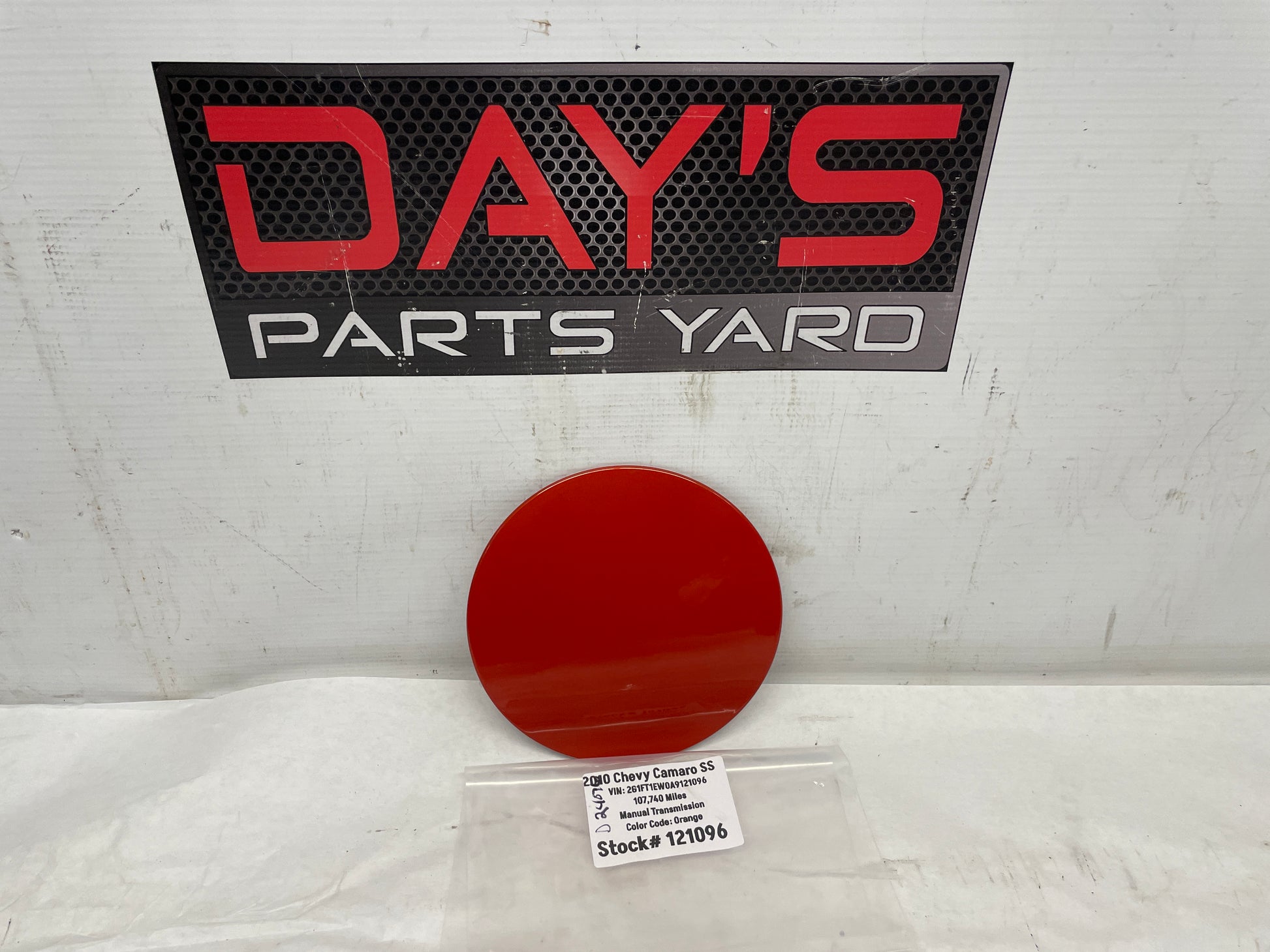 2010 Chevy Camaro SS Fuel Gas Door Cover Lid OEM - Day's Parts Yard