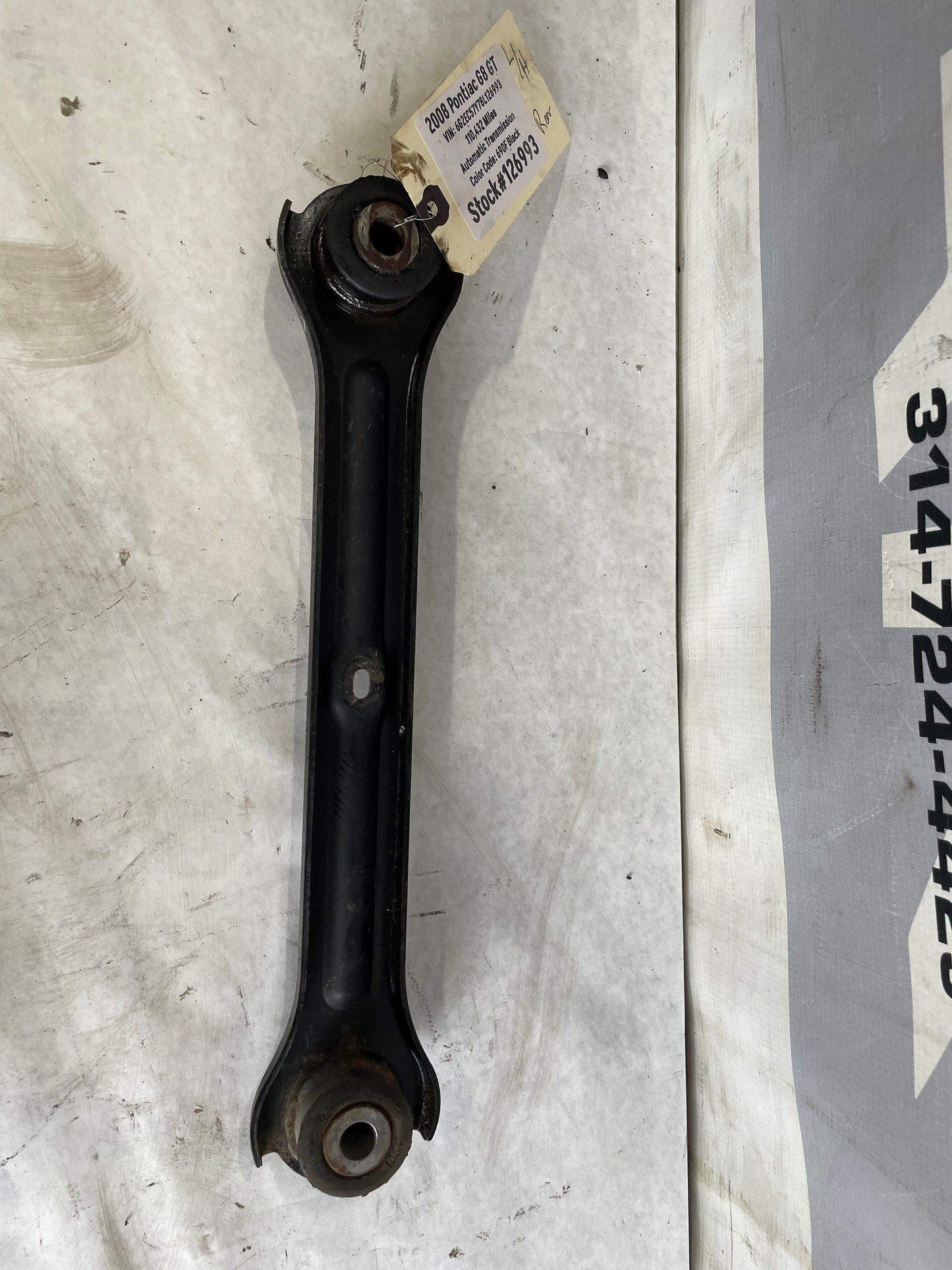 2008 Pontiac G8 GT Rear LH Driver Control Arm OEM - Day's Parts Yard