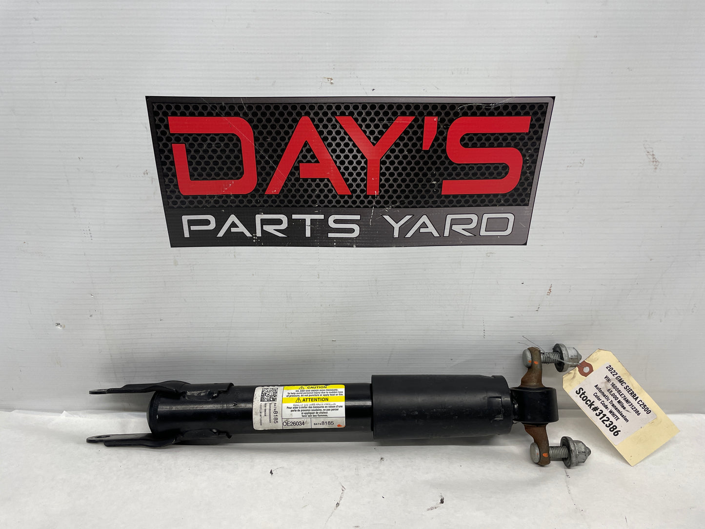 2022 GMC Sierra C2500 RH Passenger Front Shock Strut Absorber OEM - Day's Parts Yard