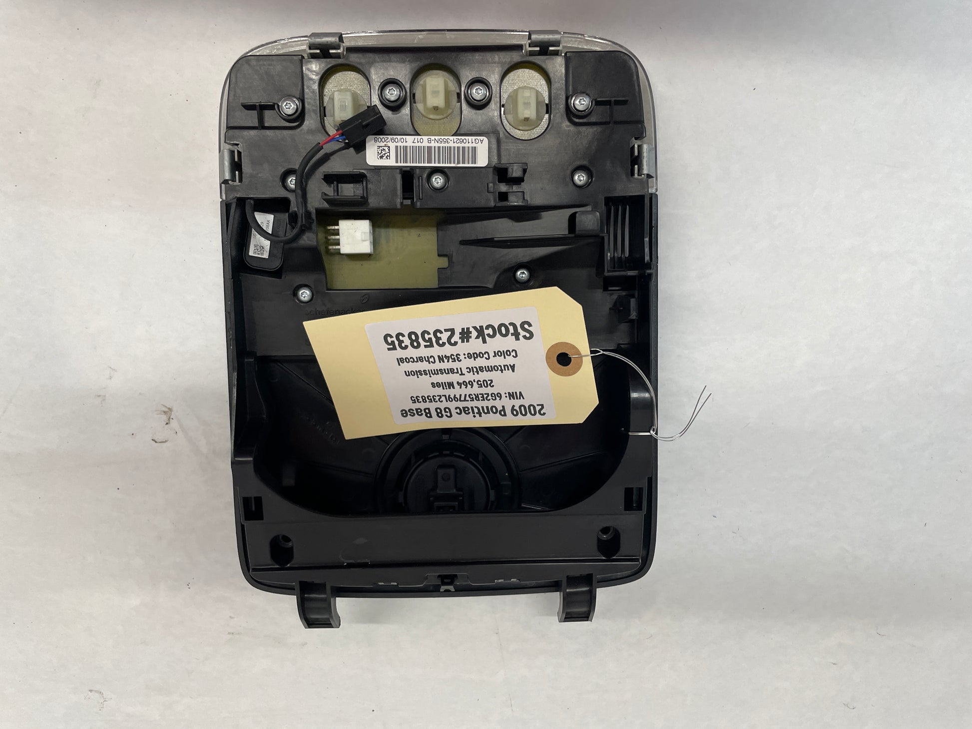 2009 Pontiac G8 Base Over Head Console Roof Dome Light Sunroof Switch Assembly OEM - Day's Parts Yard