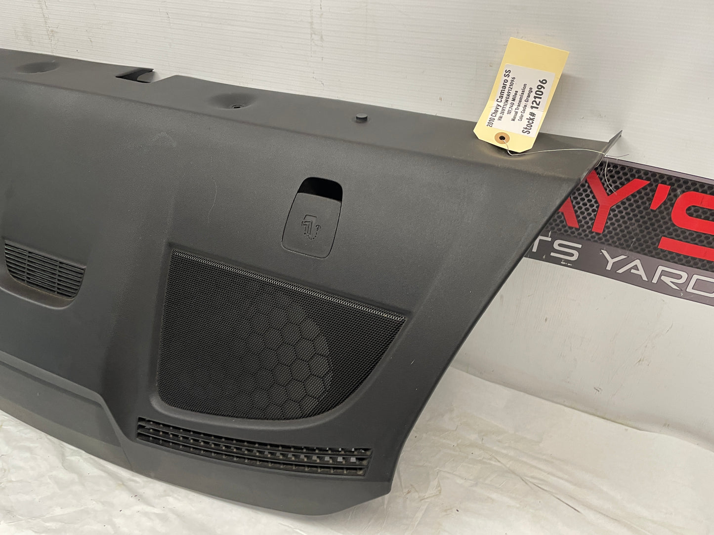 2010 Chevy Camaro SS Rear Interior Deck Package Tray Window Panel Trim OEM - Day's Parts Yard