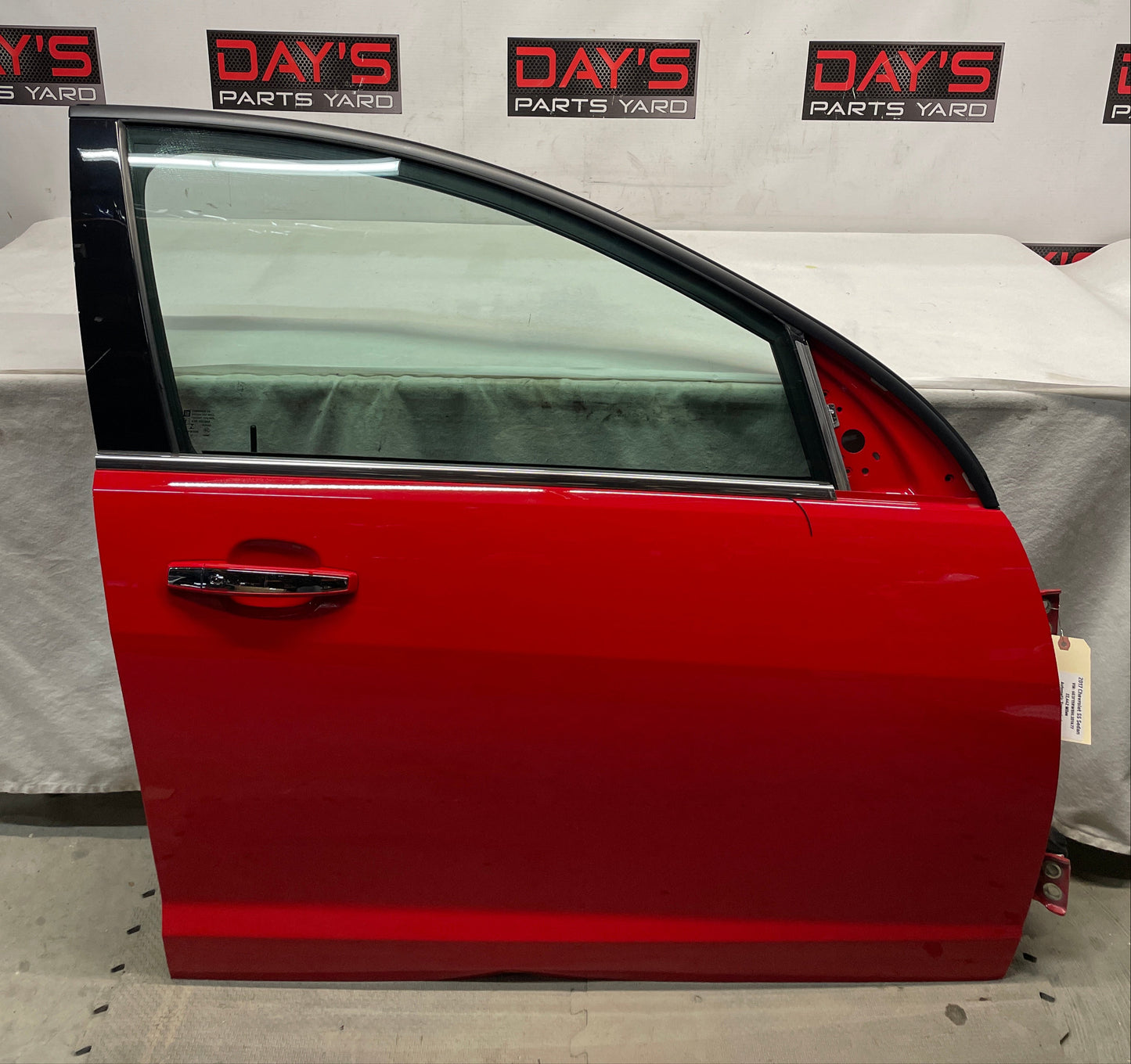 2017 Chevy SS Sedan RH Passenger Front Exterior Door Red OEM