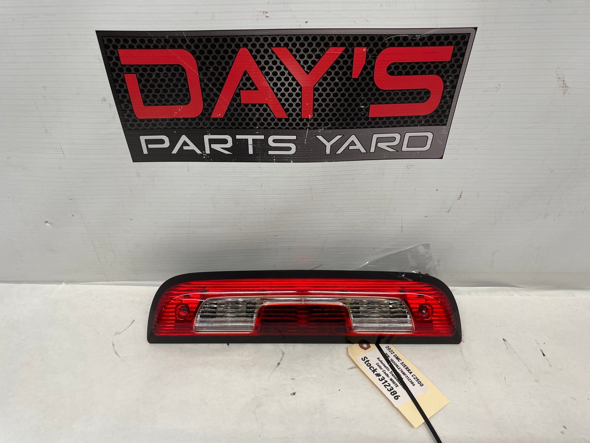 2022 GMC Sierra C2500 Third 3rd Brake Tail Light OEM - Day's Parts Yard