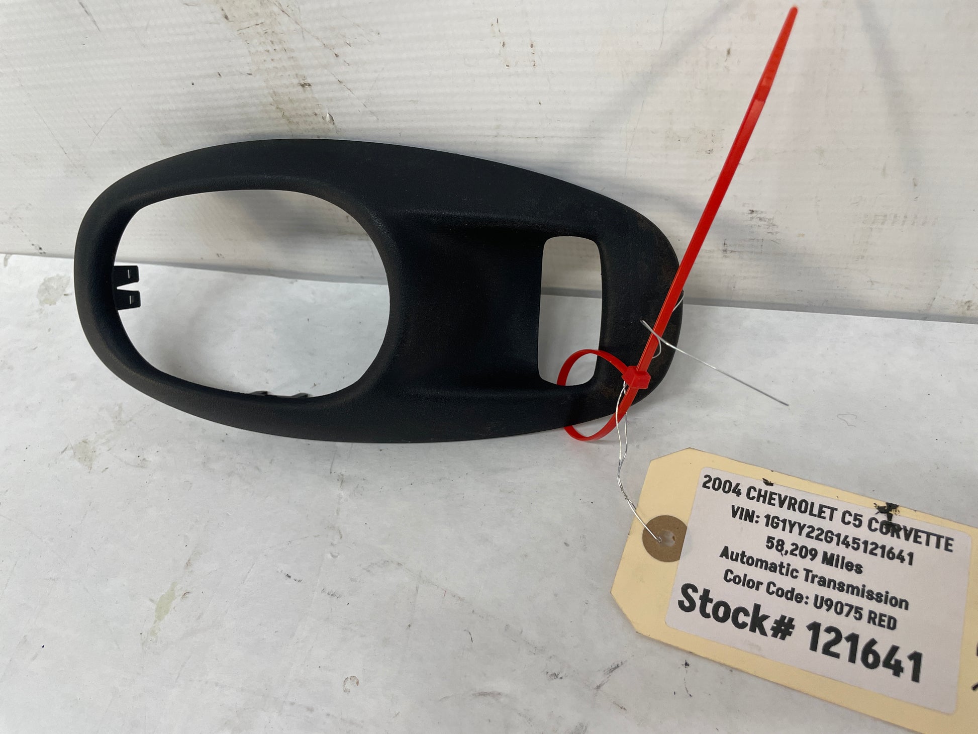 2004 Chevy C5 Corvette RH Passenger Inner Interior Door Handle Trim Bezel Frame OEM - Day's Parts Yard