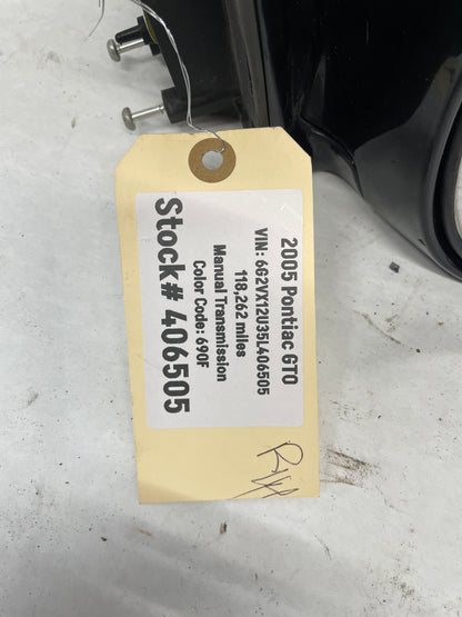 2005 Pontiac GTO RH Passenger Exterior  Mirror OEM - Day's Parts Yard