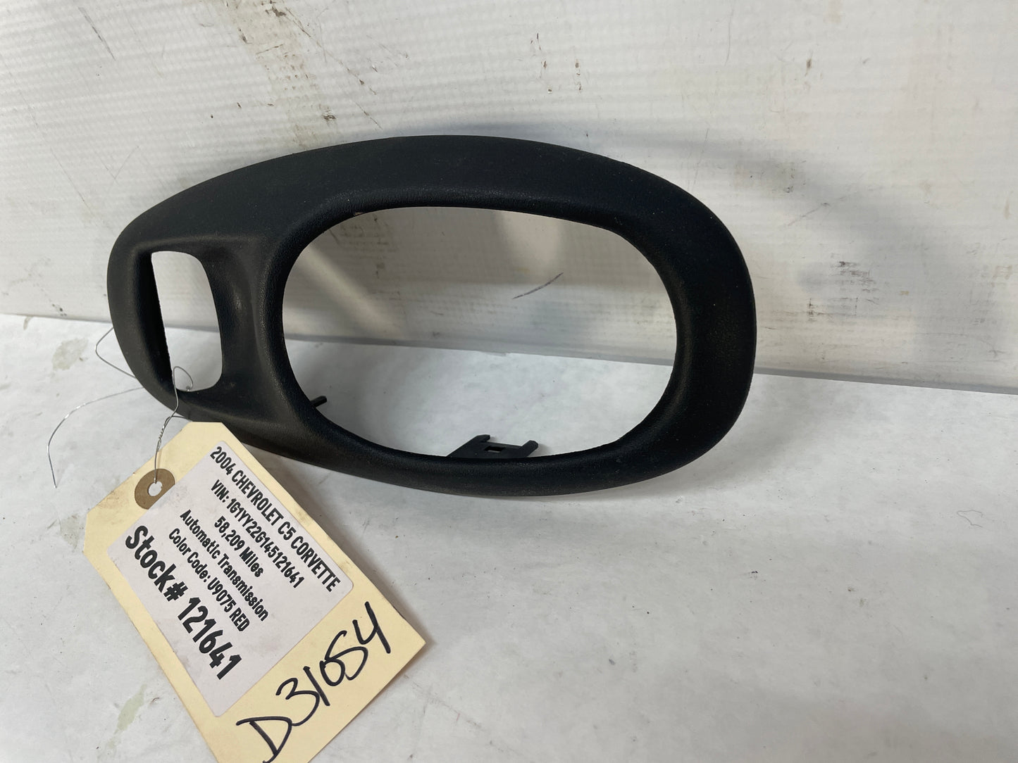 2004 Chevy C5 Corvette LH Driver Inner Interior Door Handle Trim Bezel Frame OEM - Day's Parts Yard