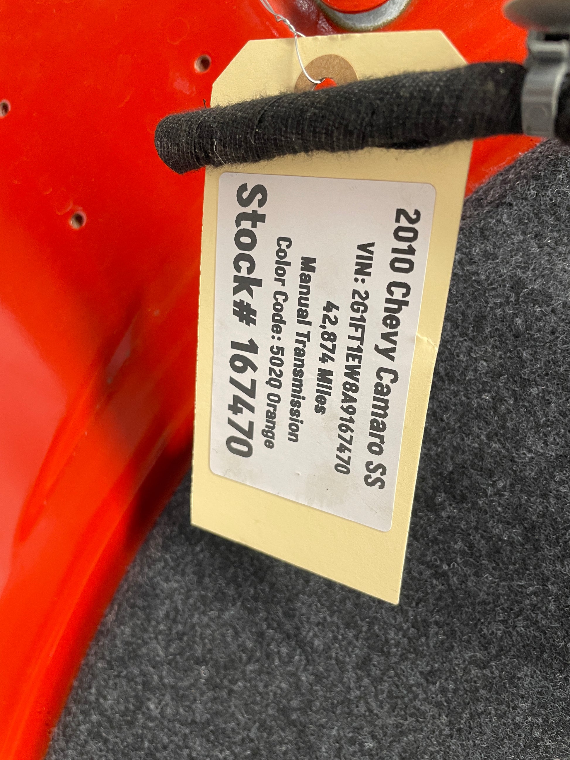 2010 Chevy Camaro SS Trunk Deck Lid w/ Spoiler OEM - Day's Parts Yard