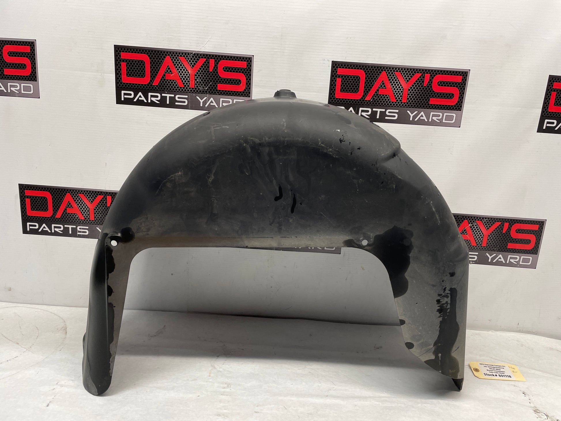 2012 Chevy Camaro ZL1 LH Driver Rear Fender Wheel Well Liner OEM - Day's Parts Yard