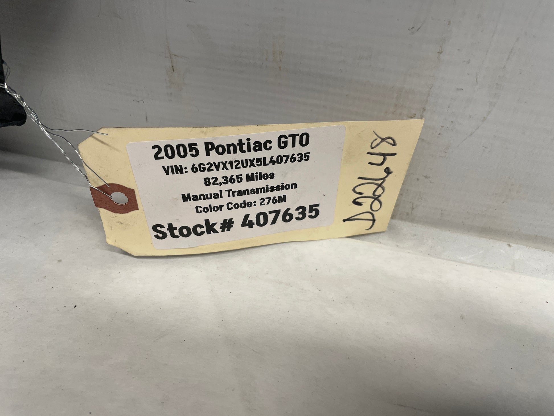 2005 Pontiac GTO RH Passenger Front Fender OEM LOCAL PICK UP - Day's Parts Yard