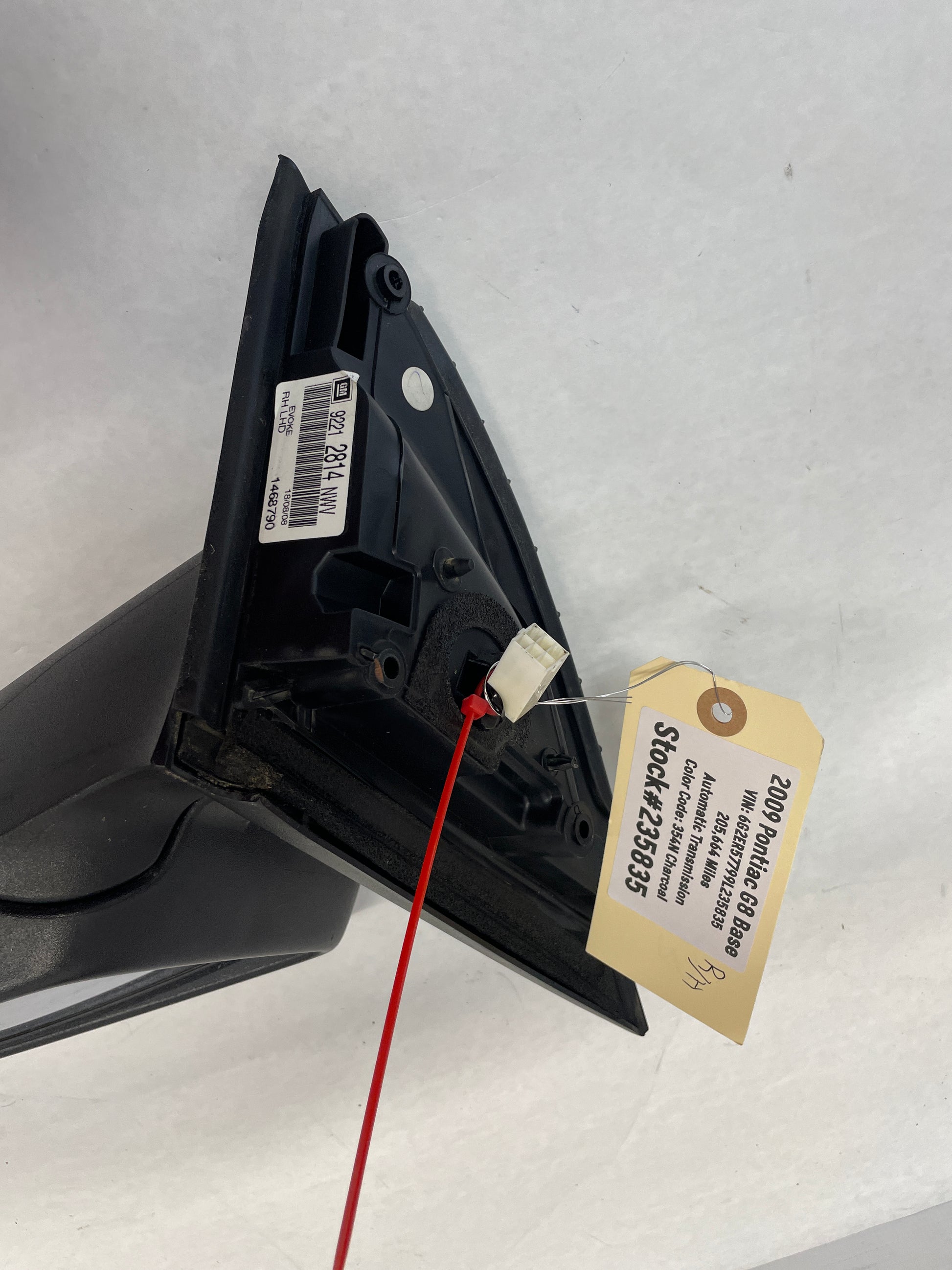 2009 Pontiac G8 Base RH Passenger  Exterior Mirror OEM - Day's Parts Yard