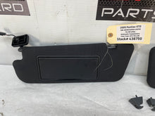 2005 Pontiac GTO RH & LH Sun Visors Shades Sunvisors w/ Clips OEM