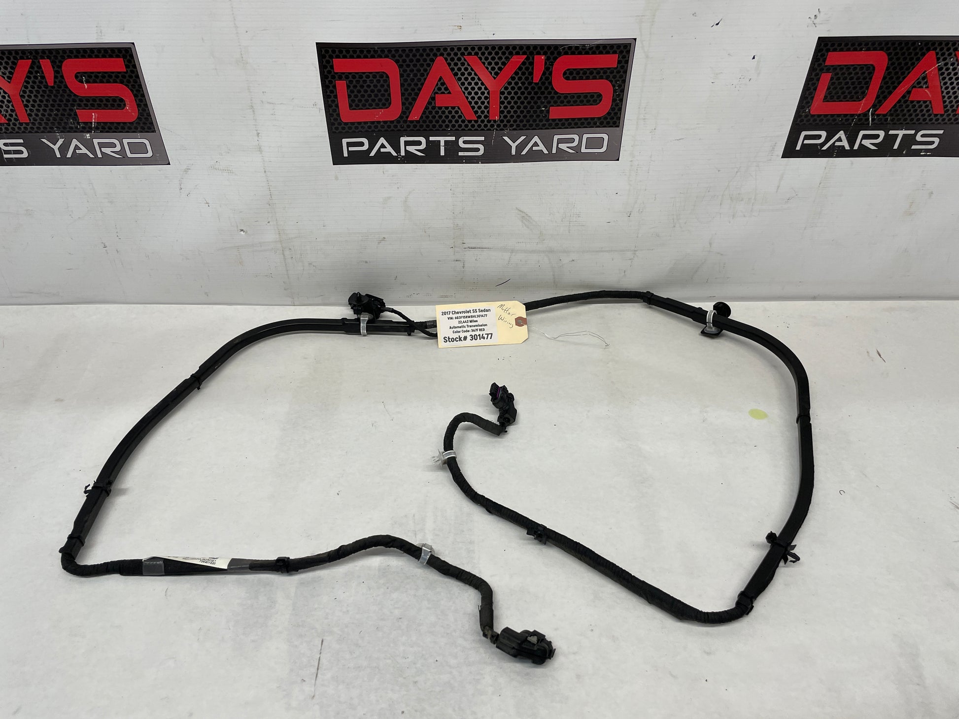 2017 Chevy SS Sedan Exhaust Muffler Active Mod Flow Wiring Harness OEM - Day's Parts Yard